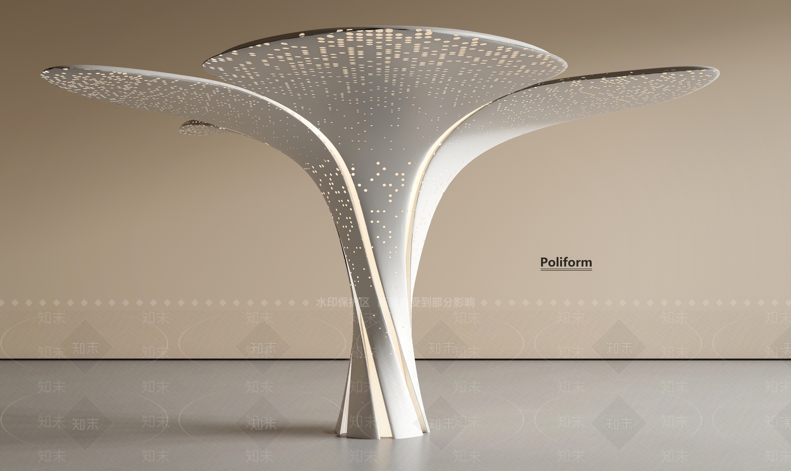 现代柱子3D模型下载【ID:1200055399】