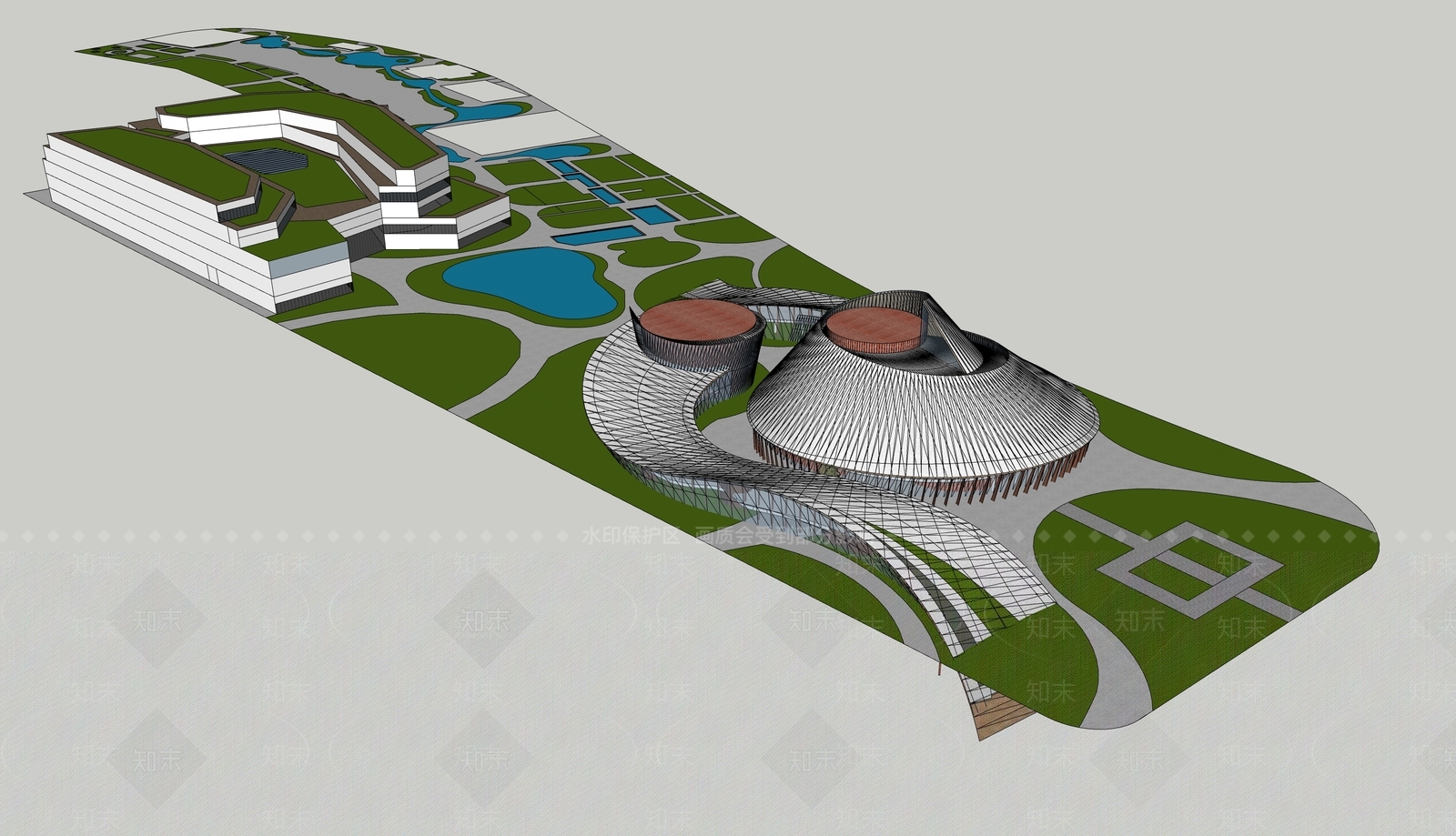 现代小公建SU模型下载【ID:1200055987】