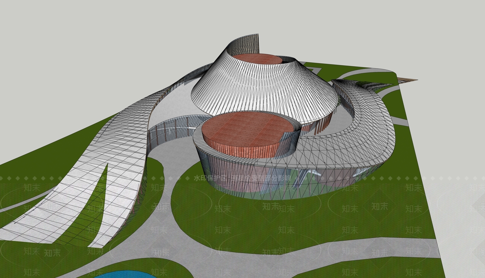 现代小公建SU模型下载【ID:1200055987】