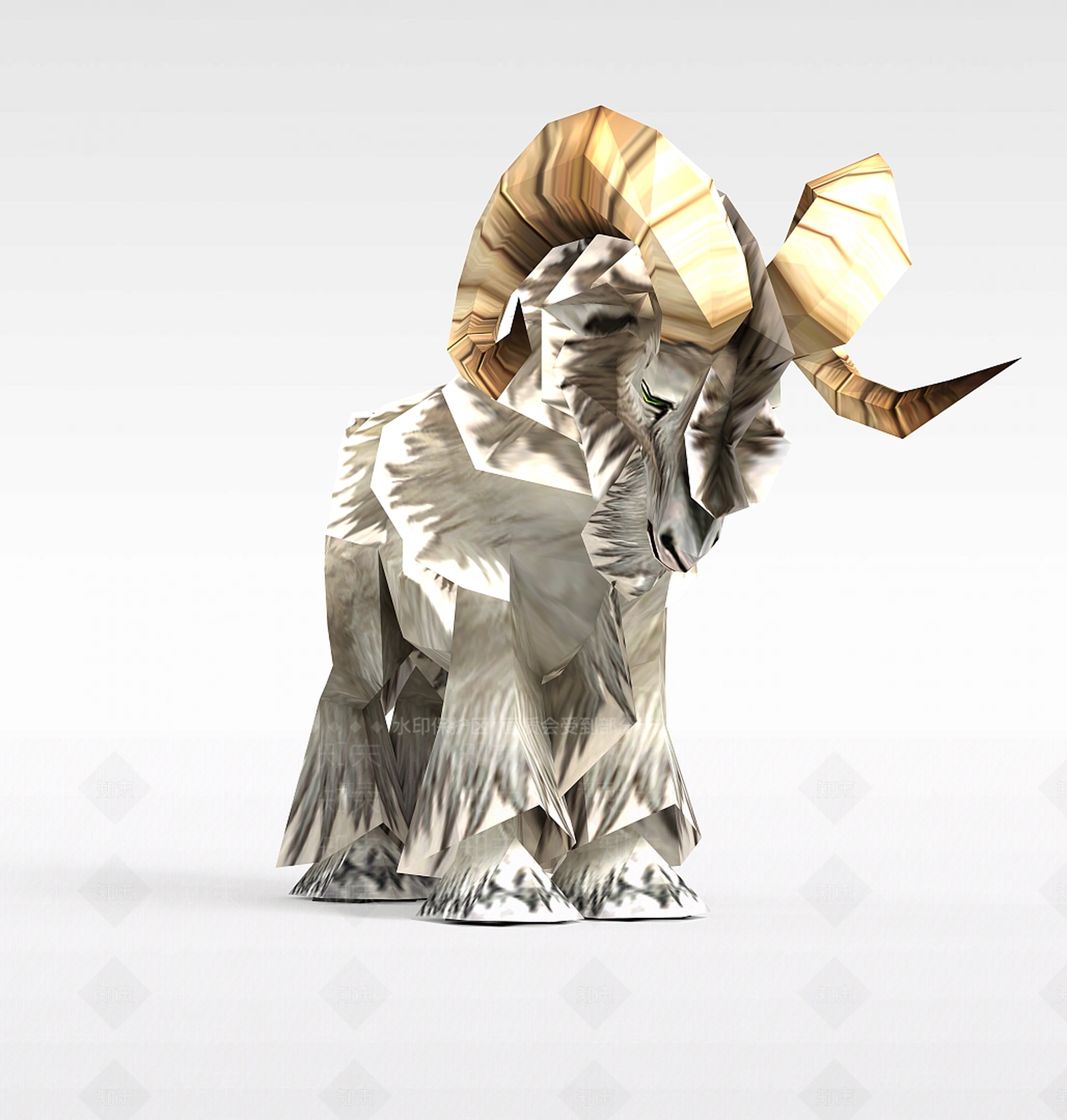 现代龙子谷游戏动漫角色牦牛3D模型下载【ID:1200055836】