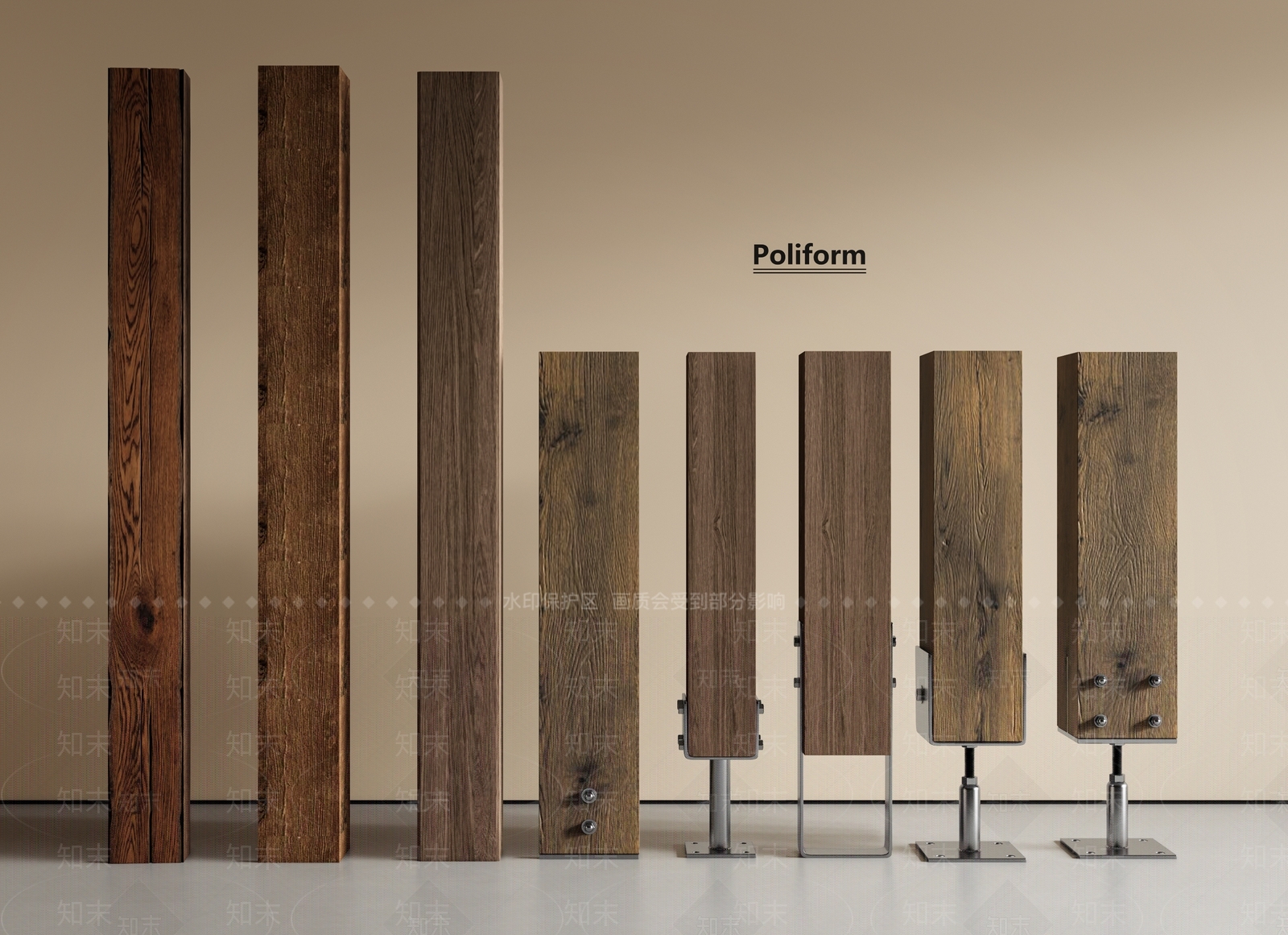 新中式中式柱子SU模型下载【ID:1200057374】