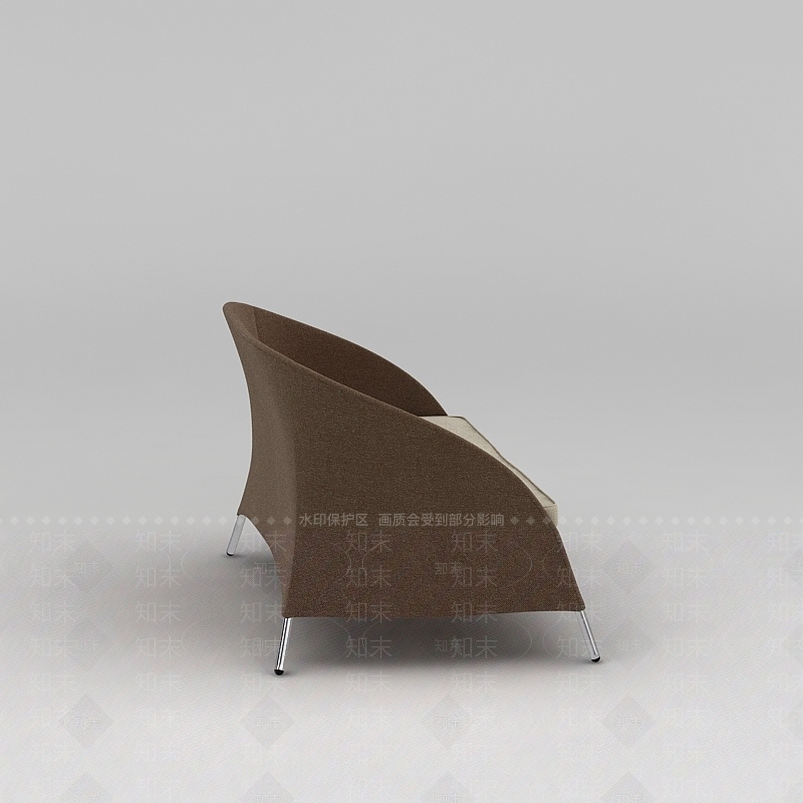 欧式古典欧式拼色布艺休闲双人沙发椅3D模型下载【ID:1200057345】
