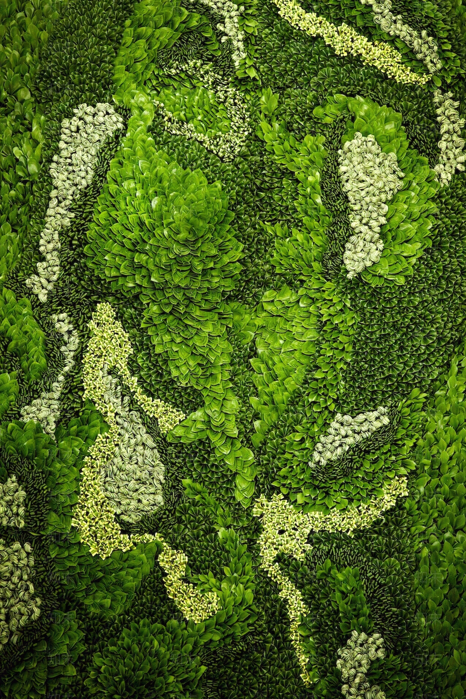 现代绿植墙贴图下载【ID:1200058494】