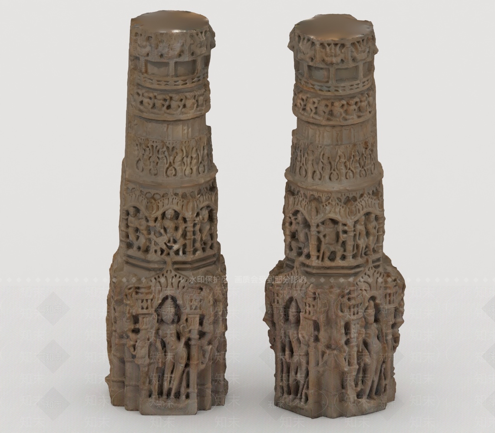现代景观雕塑3D模型下载【ID:1200058487】