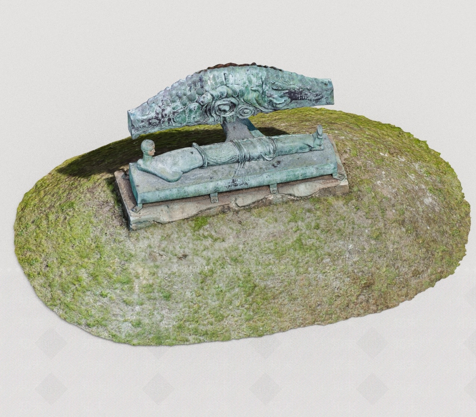 现代景观雕塑3D模型下载【ID:1200059614】
