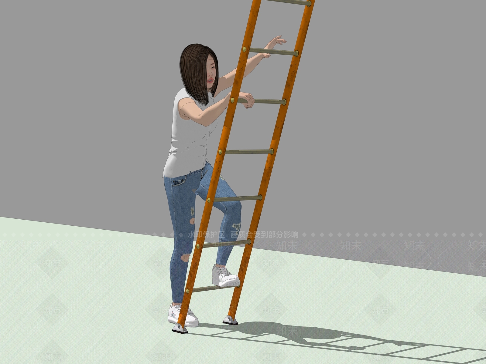 女人SU模型下载【ID:1200067874】