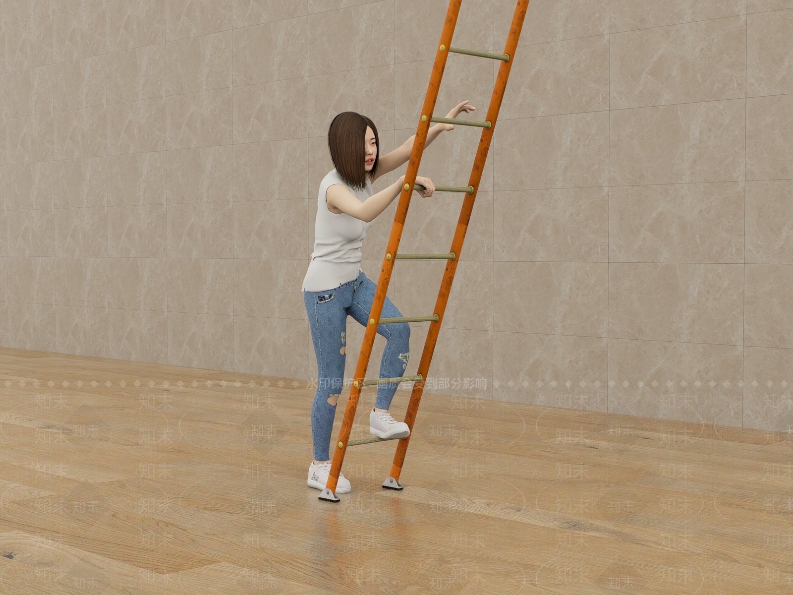 女人SU模型下载【ID:1200067874】