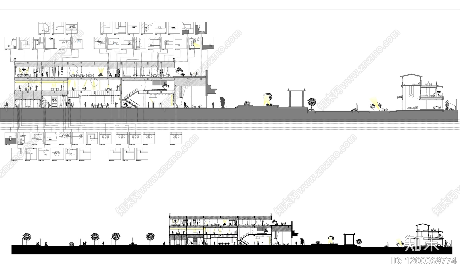 现代灯具图库施工图下载【ID:1200069774】