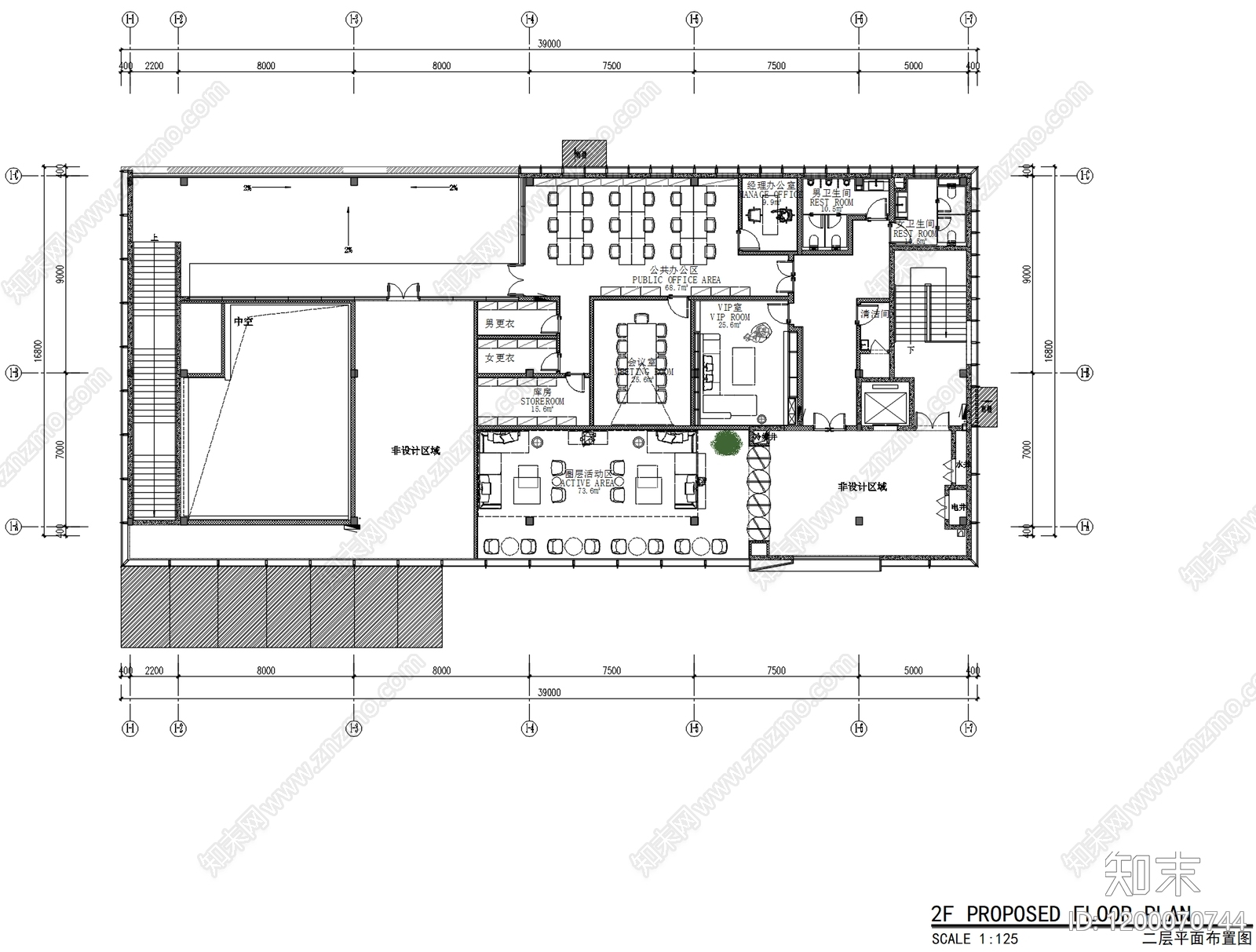 现代简约售楼处cad施工图下载【ID:1200070744】