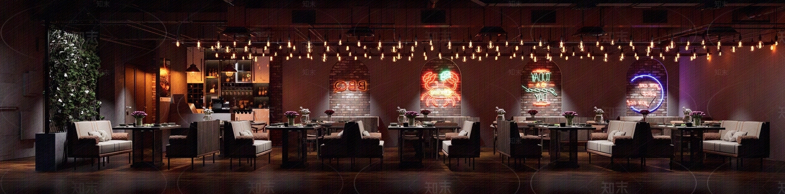 现代餐厅贴图下载【ID:1200074213】