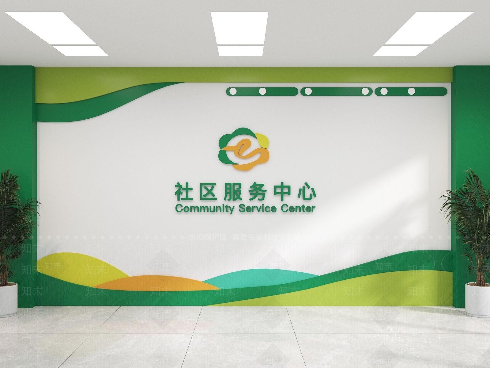 现代新中式背景墙SU模型下载【ID:1200077232】
