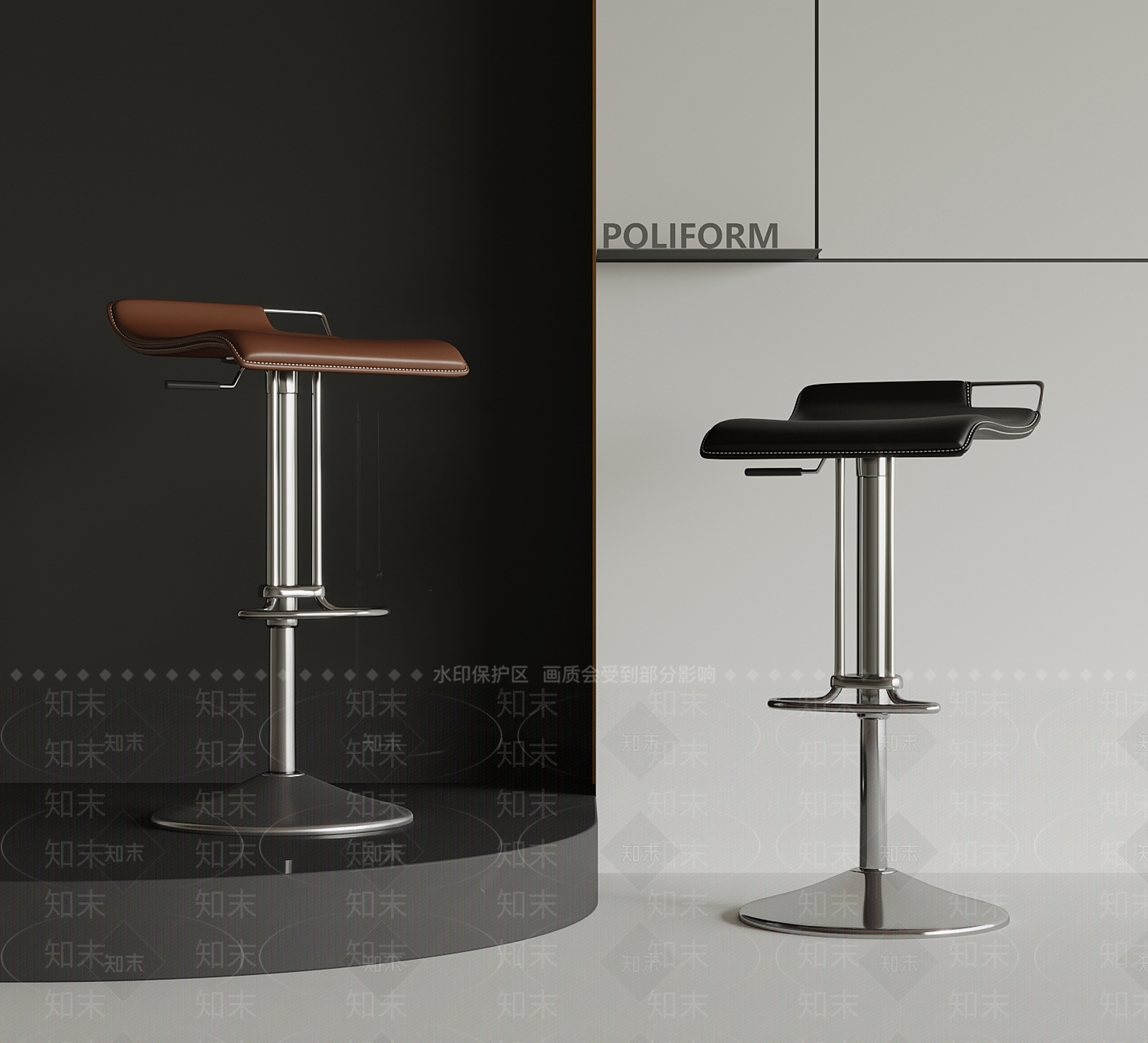 现代吧凳SU模型下载【ID:1200082222】