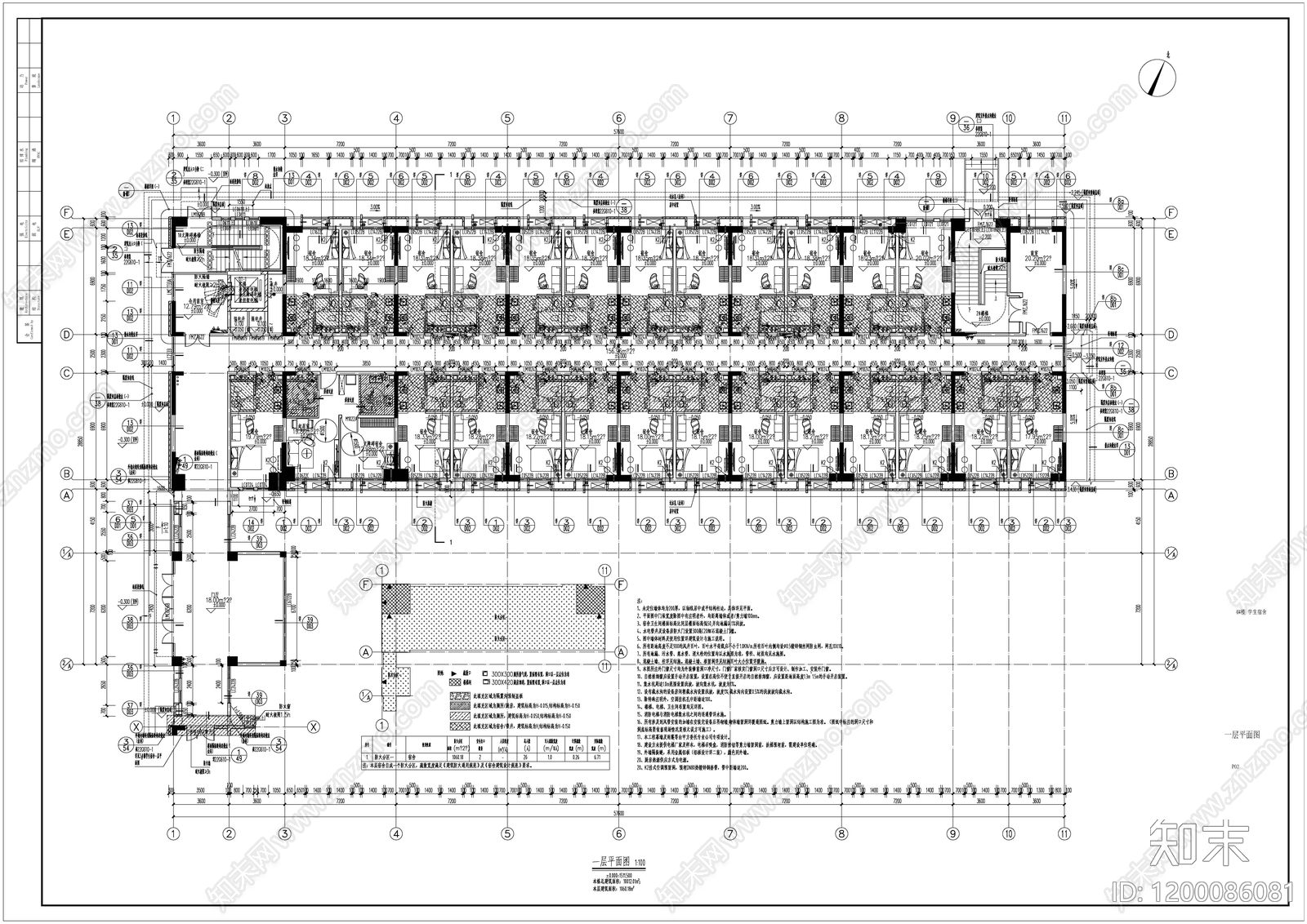 新中式学校建筑cad施工图下载【ID:1200086081】
