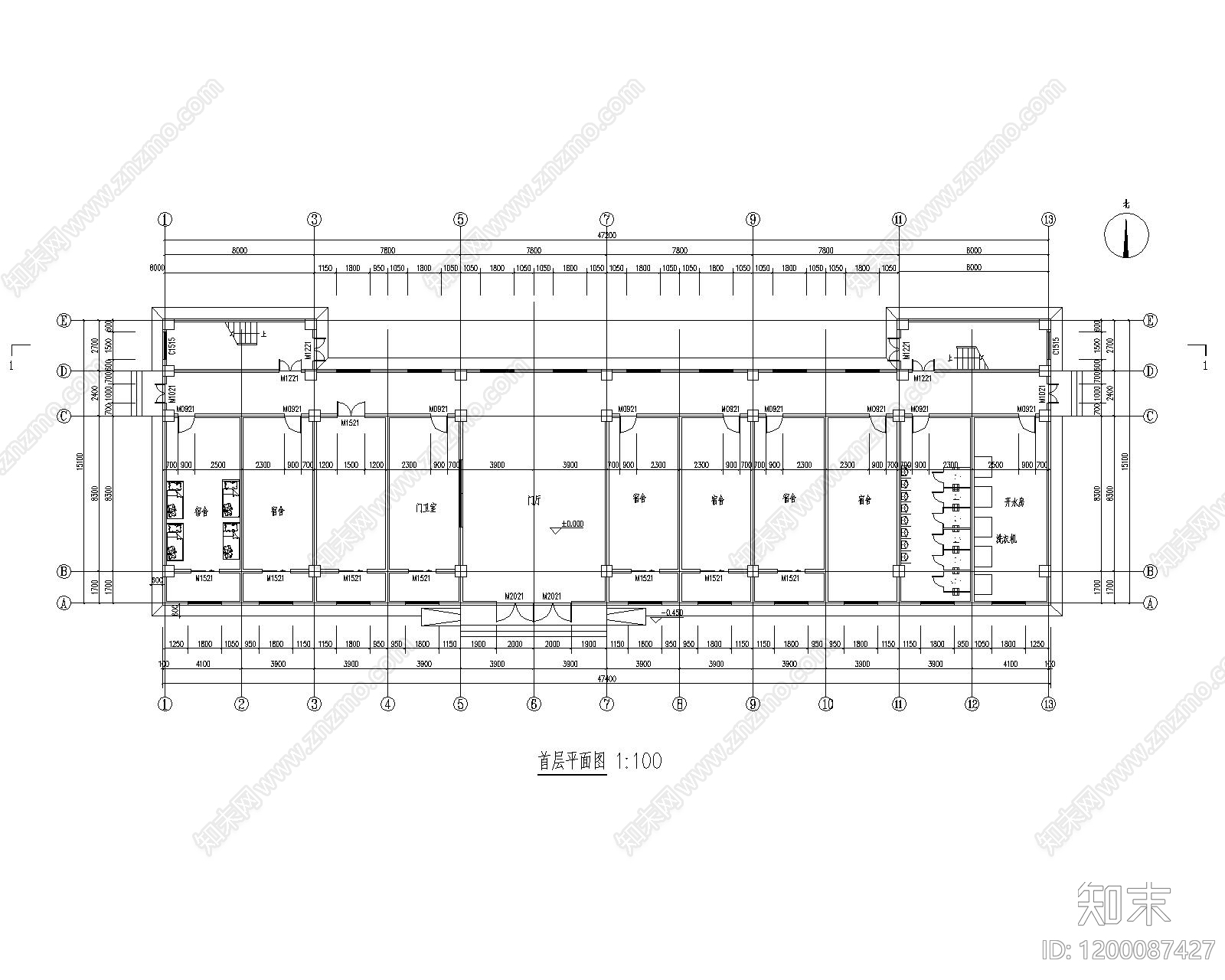 现代学校建筑施工图下载【ID:1200087427】