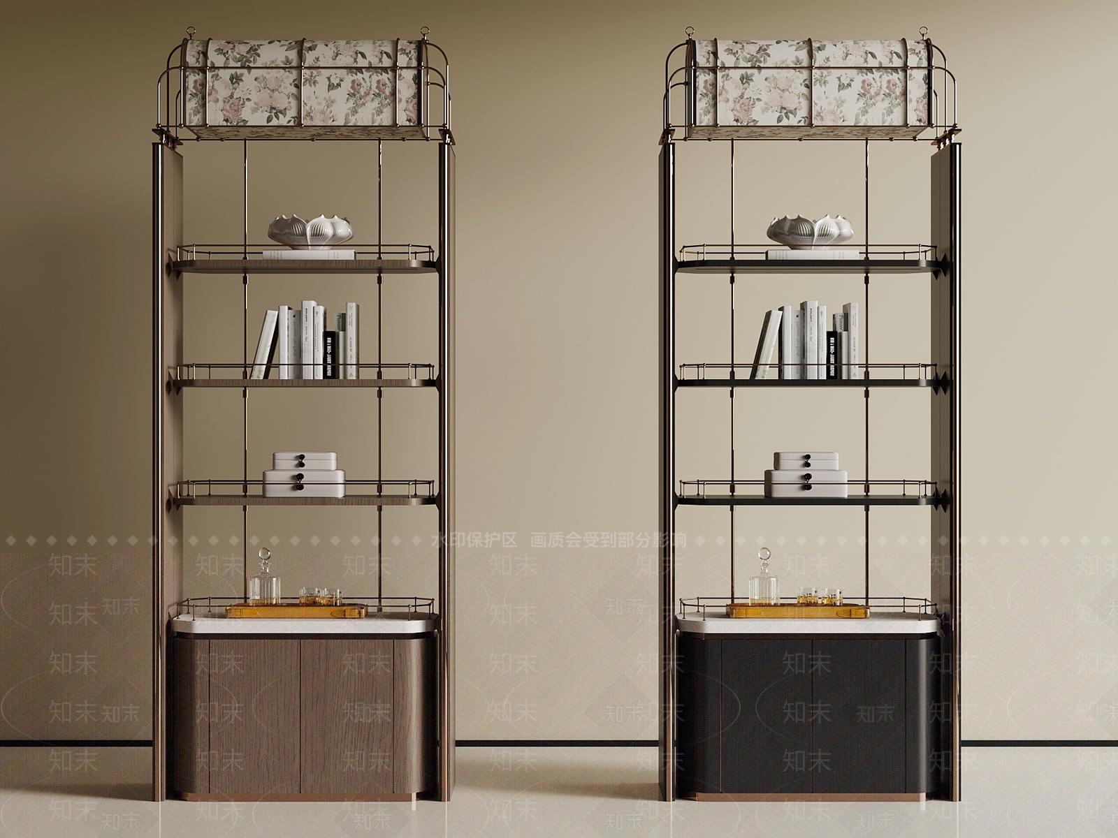 现代意式酒柜SU模型下载【ID:1200088352】