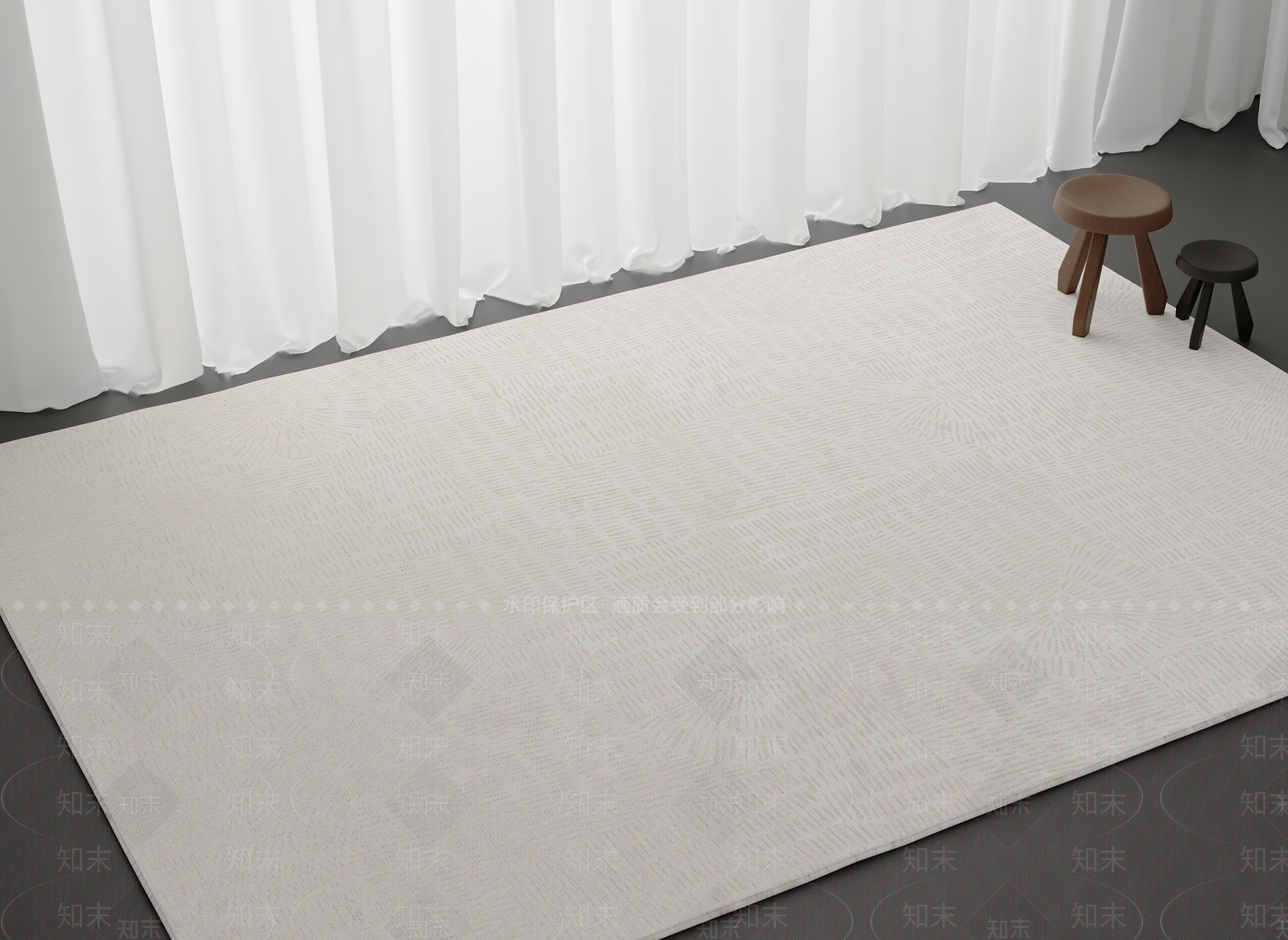 现代意式地毯3D模型下载【ID:1200090646】