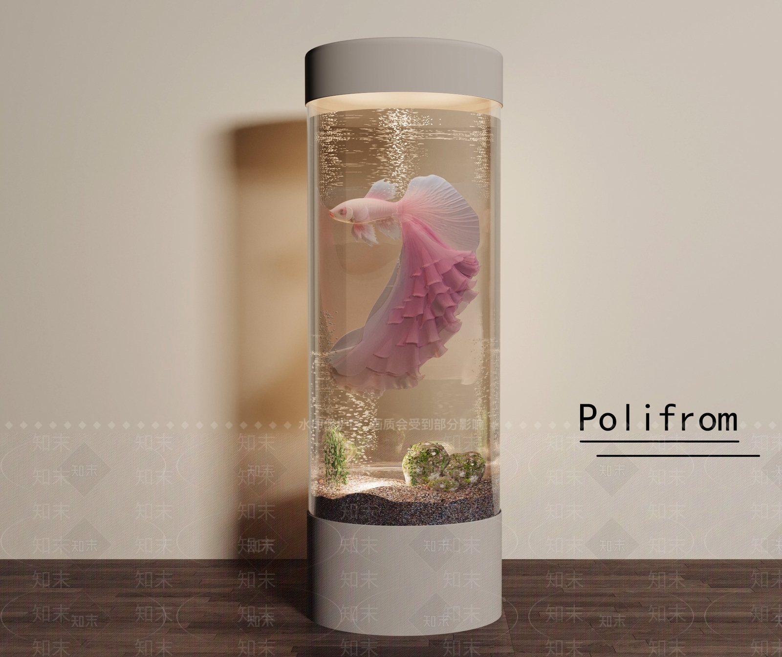 现代轻奢鱼缸SU模型下载【ID:1200091401】