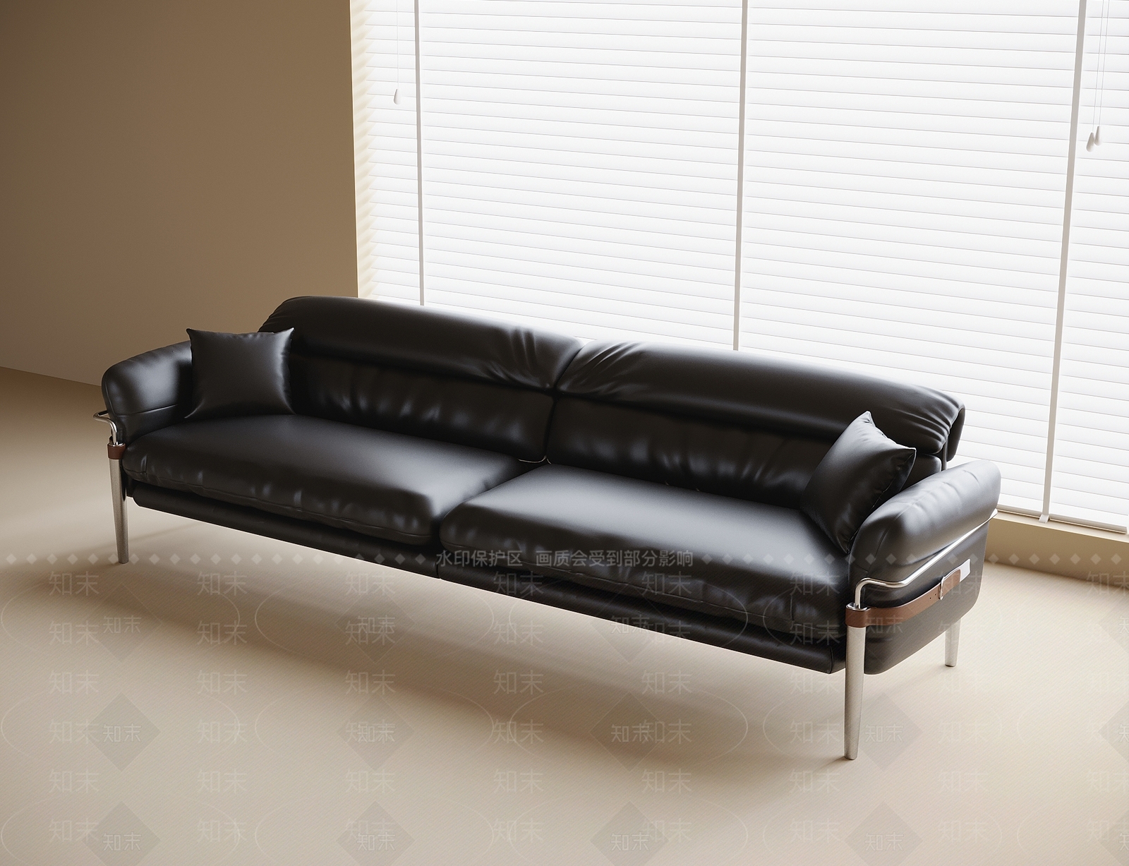 现代双人沙发3D模型下载【ID:1200093538】