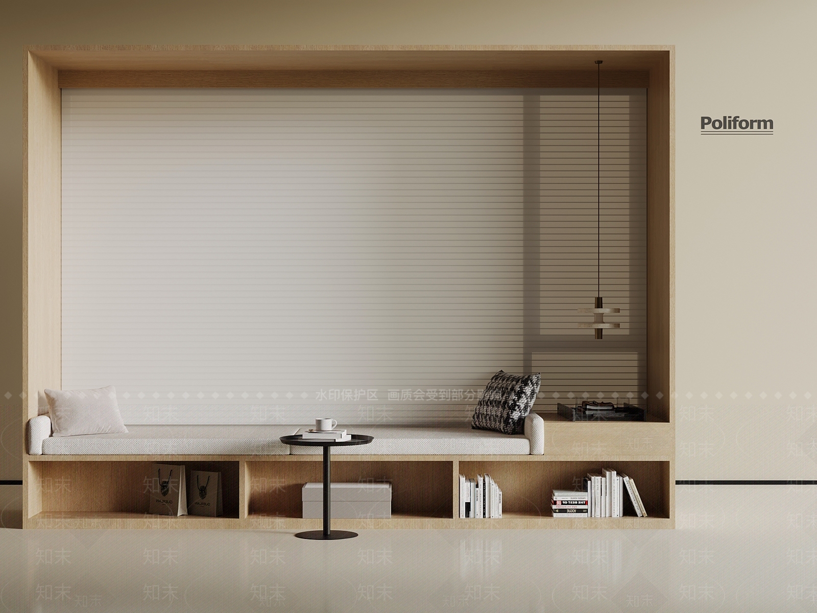 现代飘窗3D模型下载【ID:1200093792】