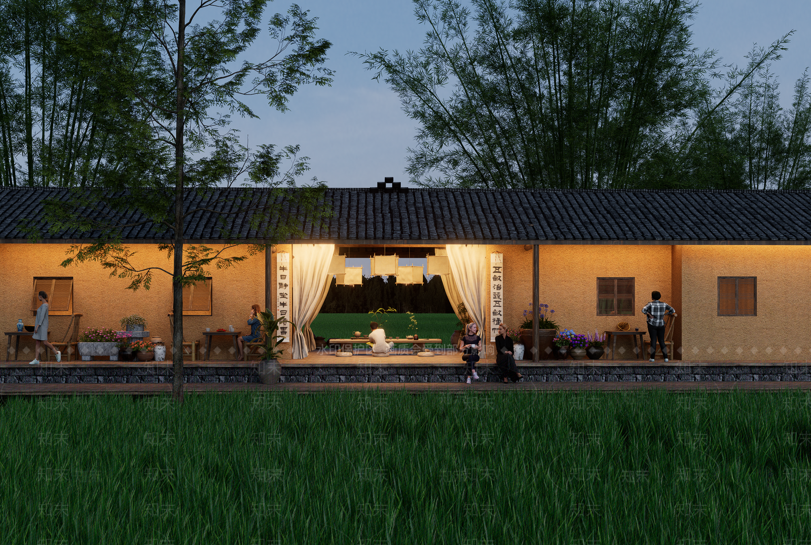 现代乡村民房SU模型下载【ID:1200095201】