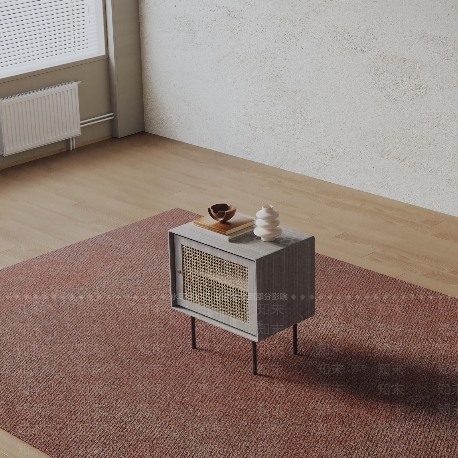 现代床头柜3D模型下载【ID:1200094127】