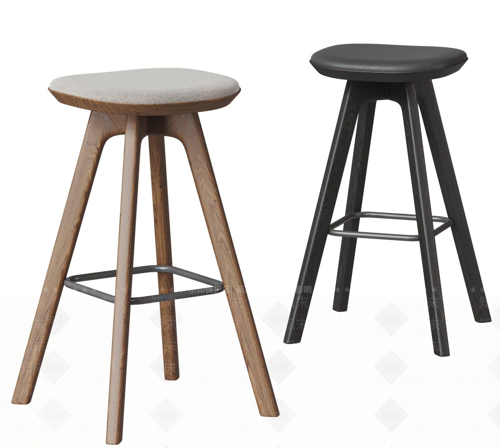 现代中古吧凳SU模型下载【ID:1200095857】