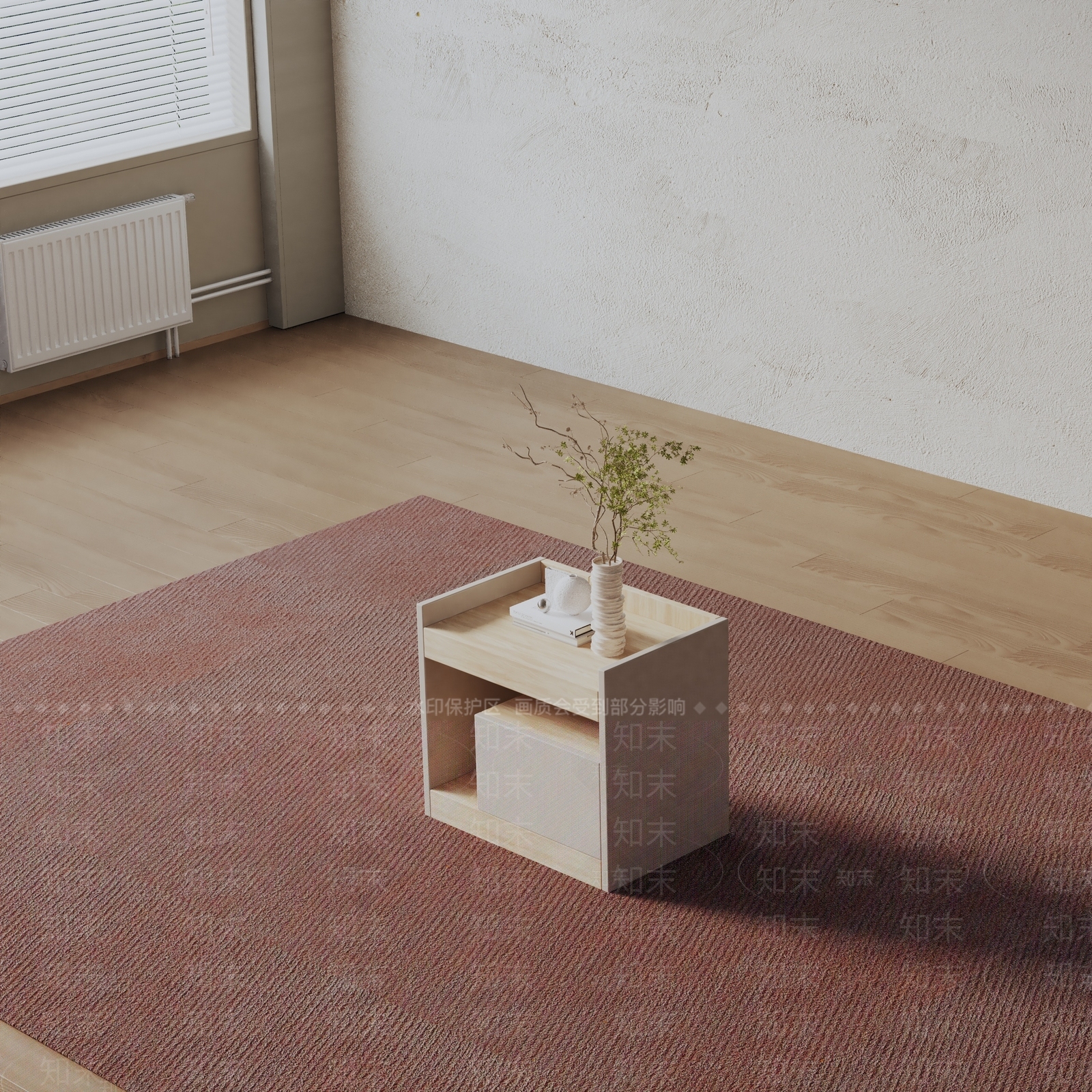 现代床头柜3D模型下载【ID:1200100460】