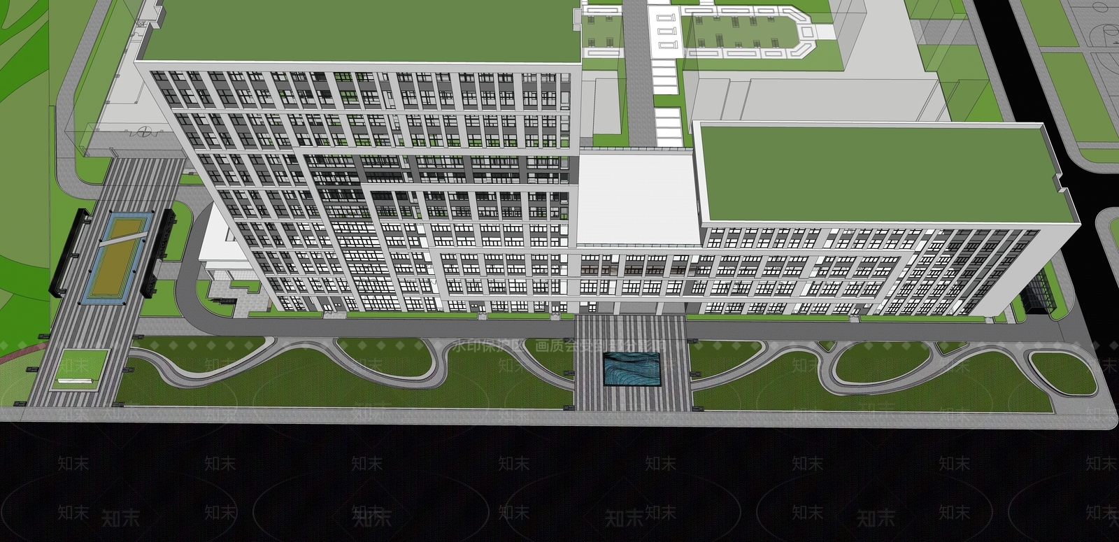 现代口袋公园SU模型下载【ID:1200104005】