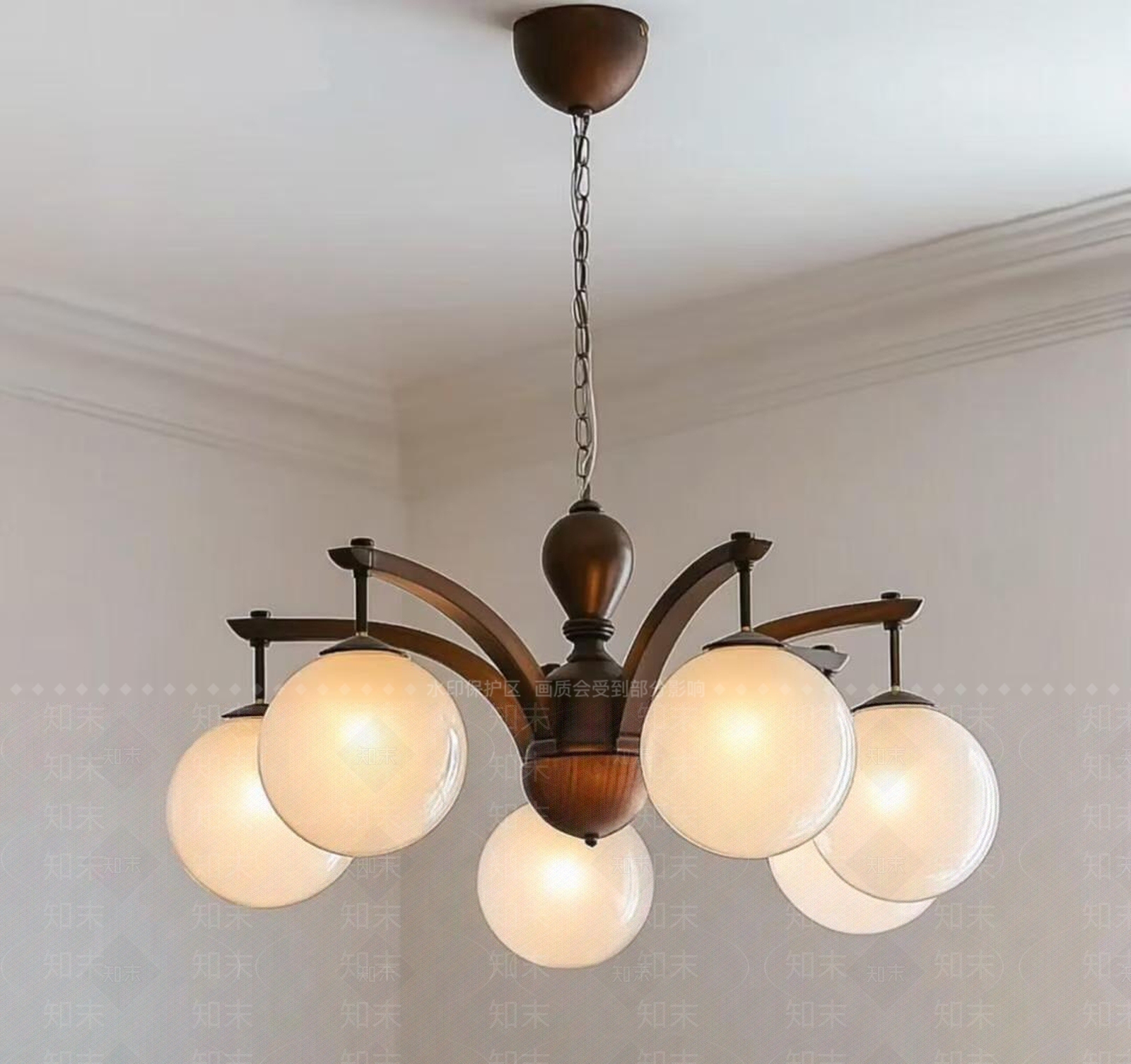 中古现代客厅吊灯3D模型下载【ID:1200108211】