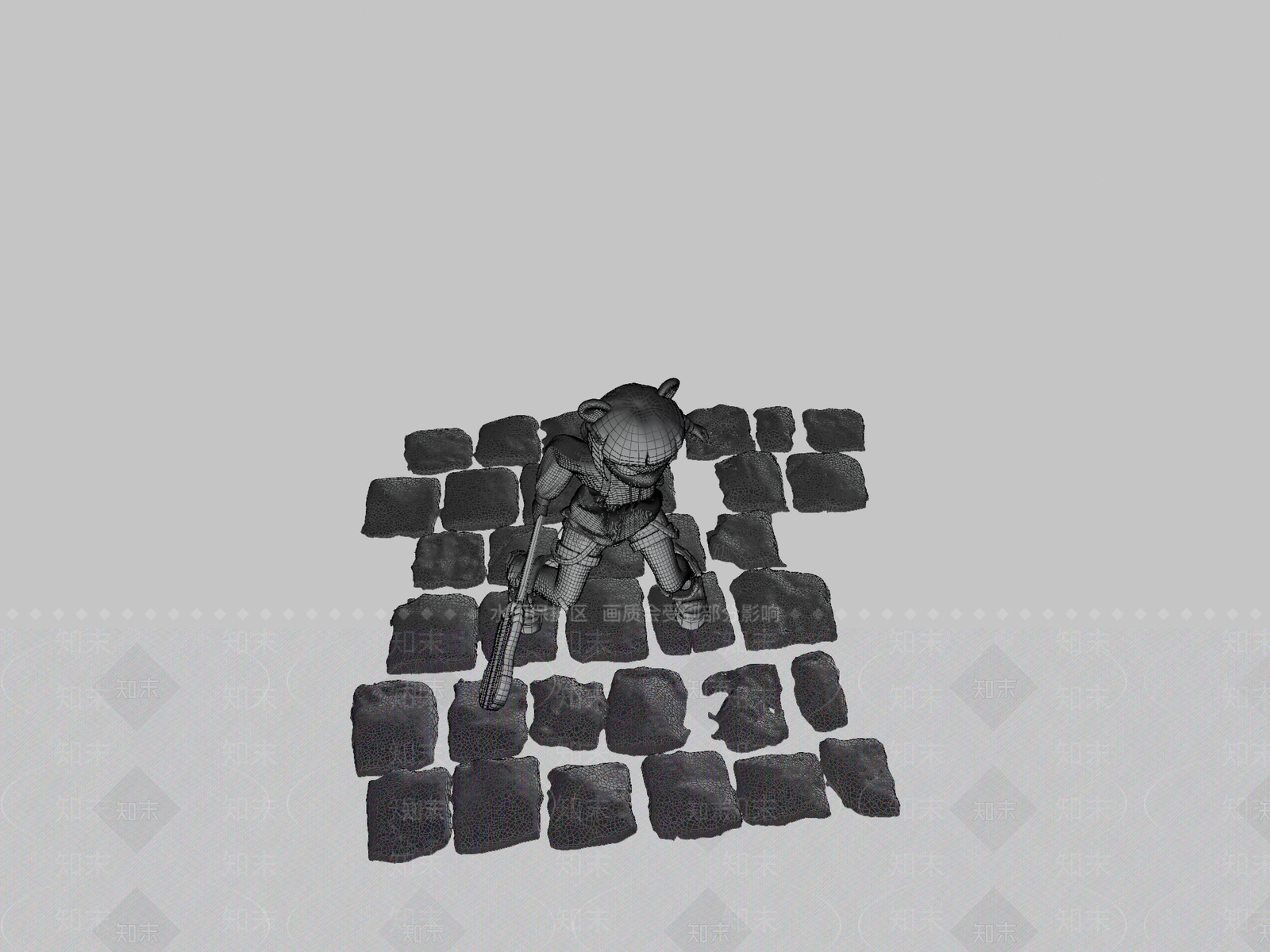 虚拟人物SU模型下载【ID:1200107219】