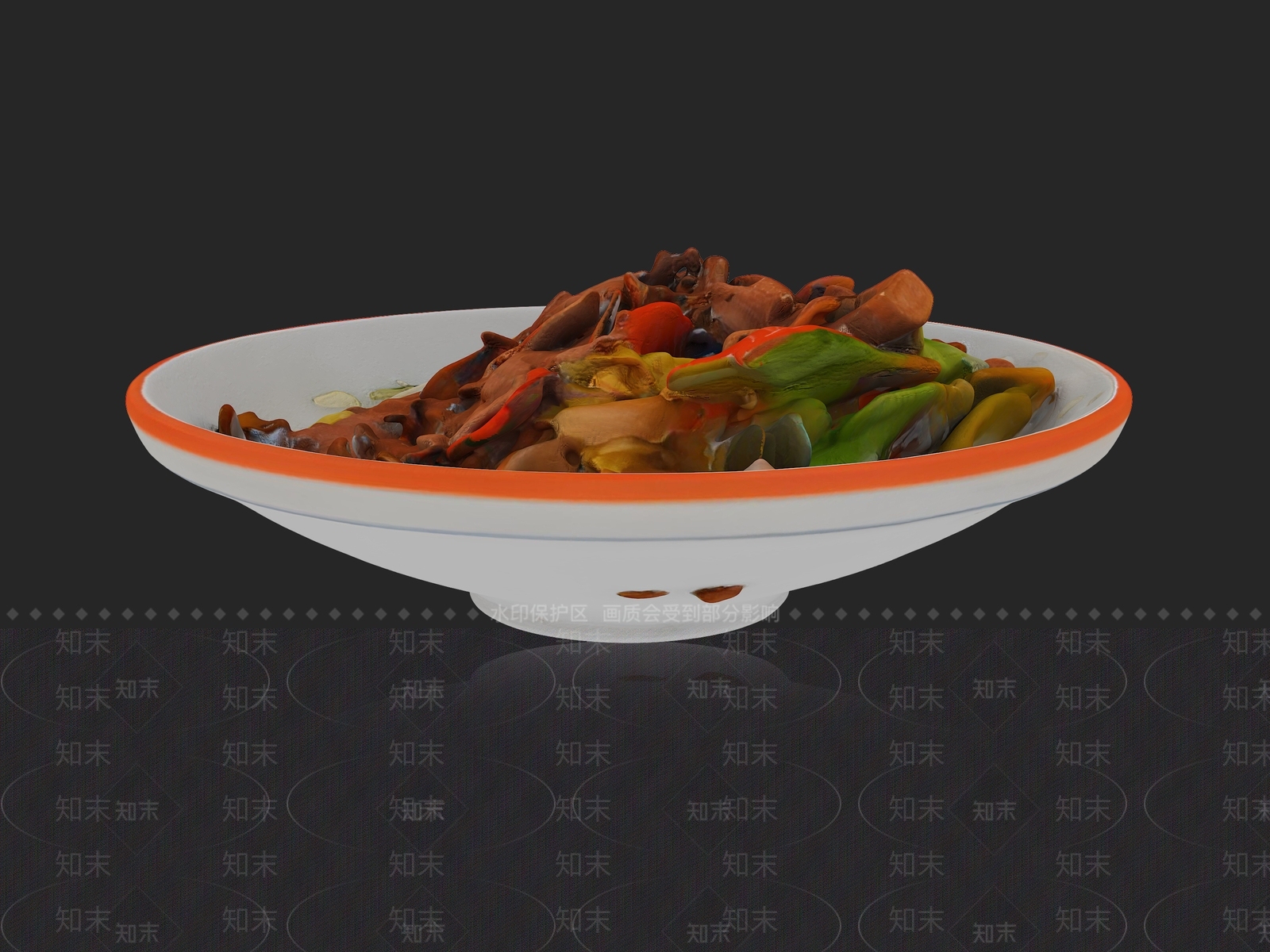 酒水食物3D模型下载【ID:1200108464】