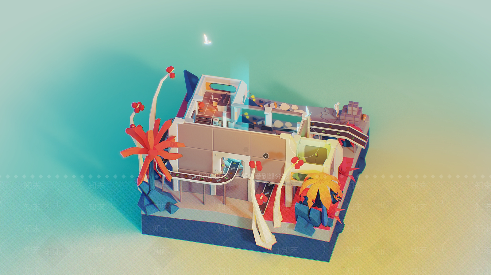 现代艺术风格建筑3D模型下载【ID:1200110752】