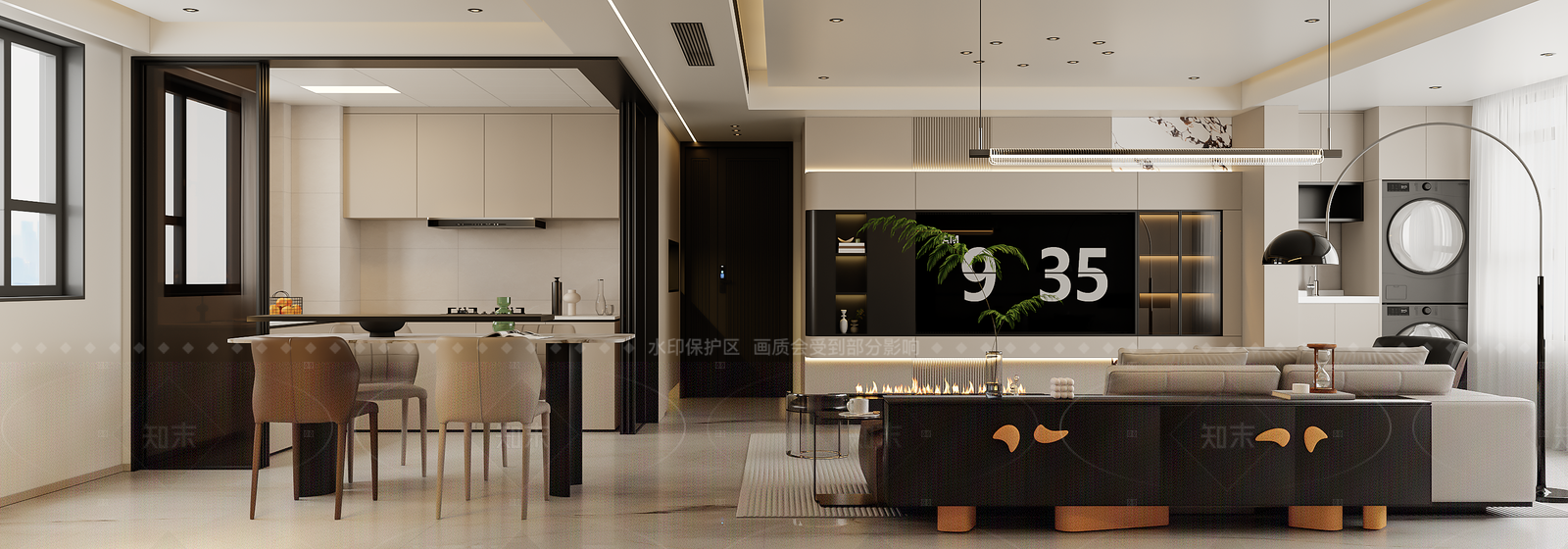 现代接待室3D模型下载【ID:1215176595】