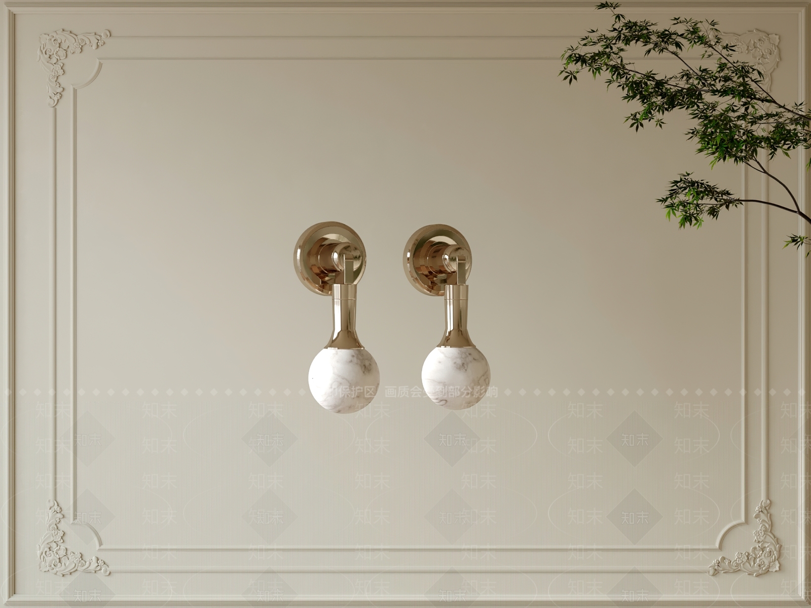 法式拉手3D模型下载【ID:1200112538】