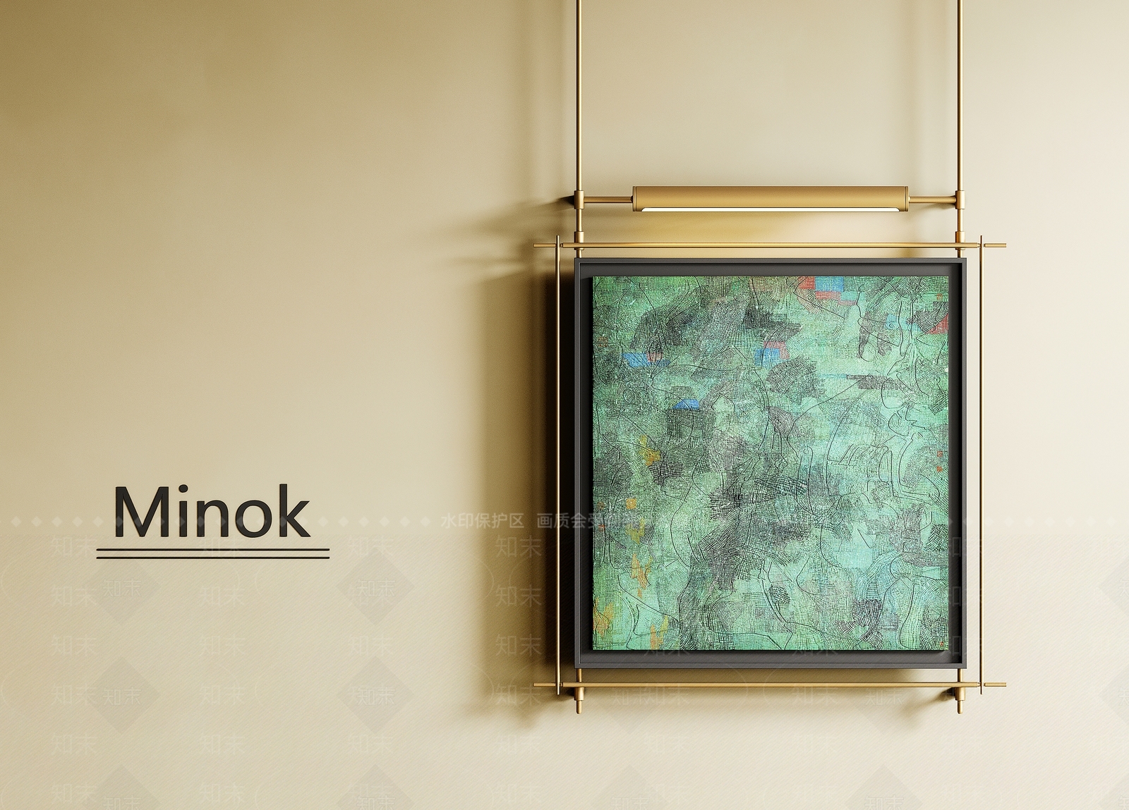 现代意式挂画SU模型下载【ID:1200116120】