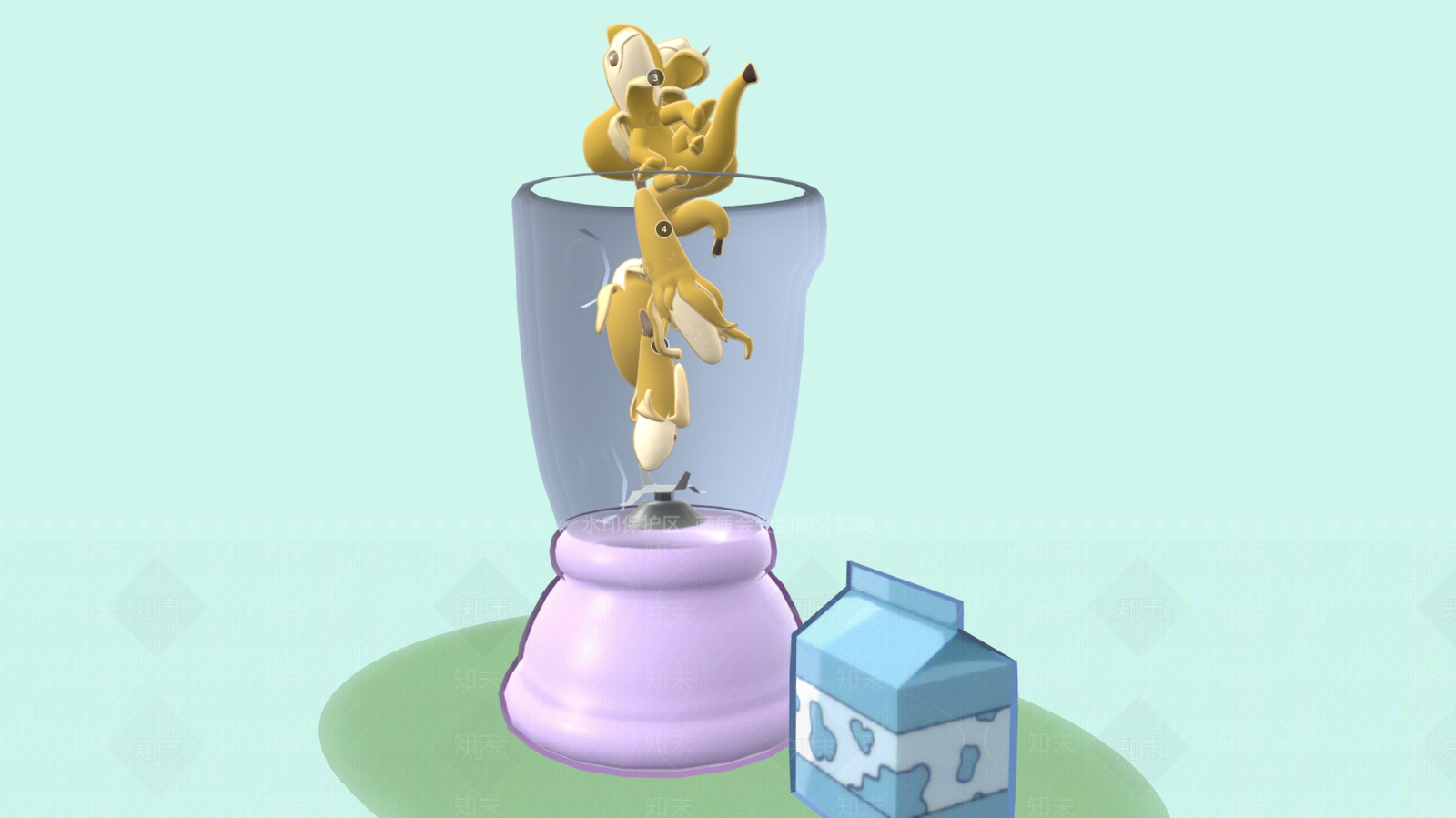 酒水食物3D模型下载【ID:1200116843】
