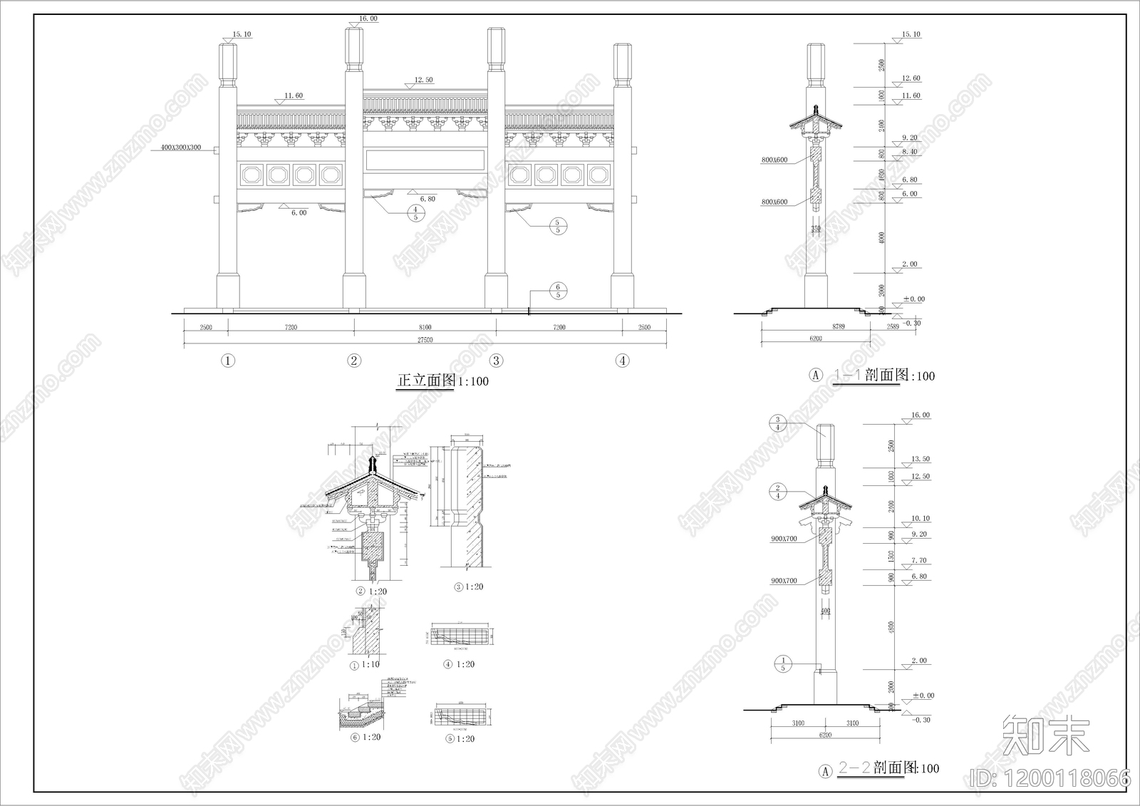 其他古建筑施工图下载【ID:1200118066】