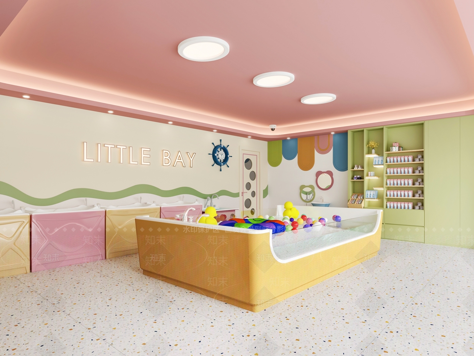 现代法式游泳馆3D模型下载【ID:1200128231】