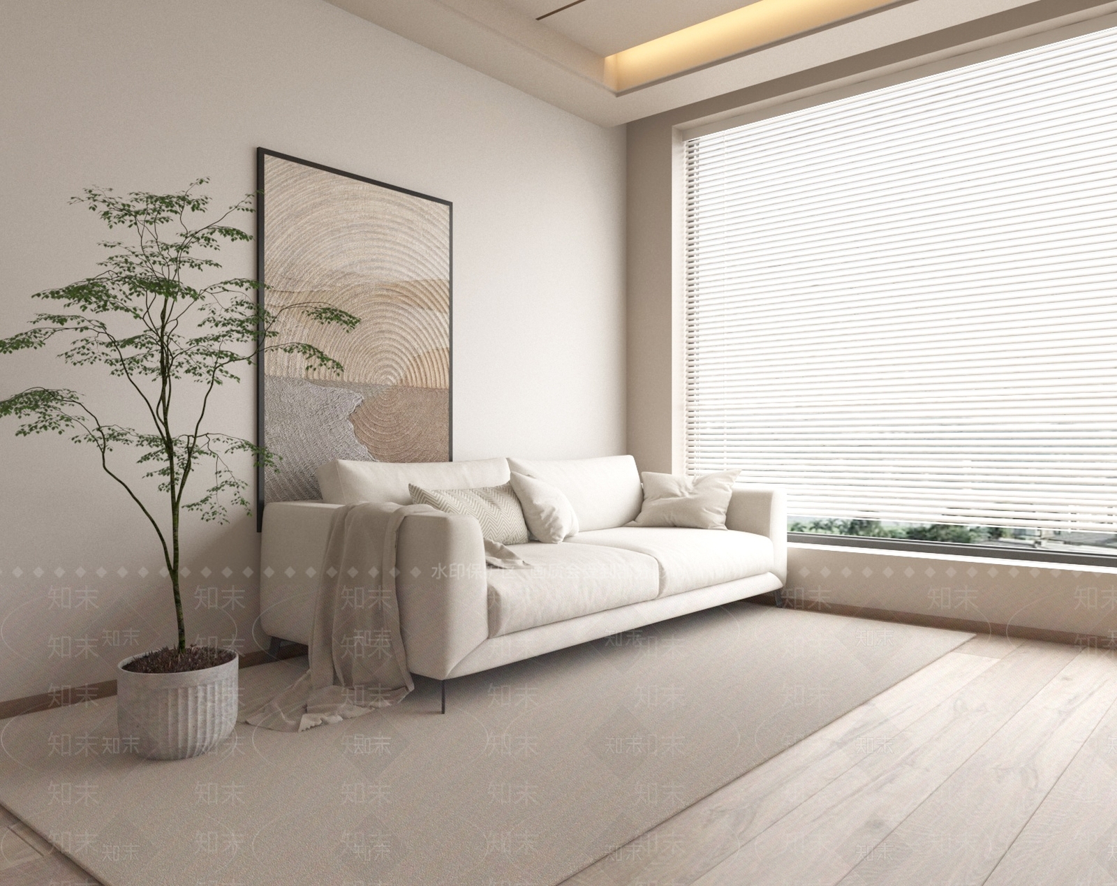 现代双人沙发3D模型下载【ID:1200133329】