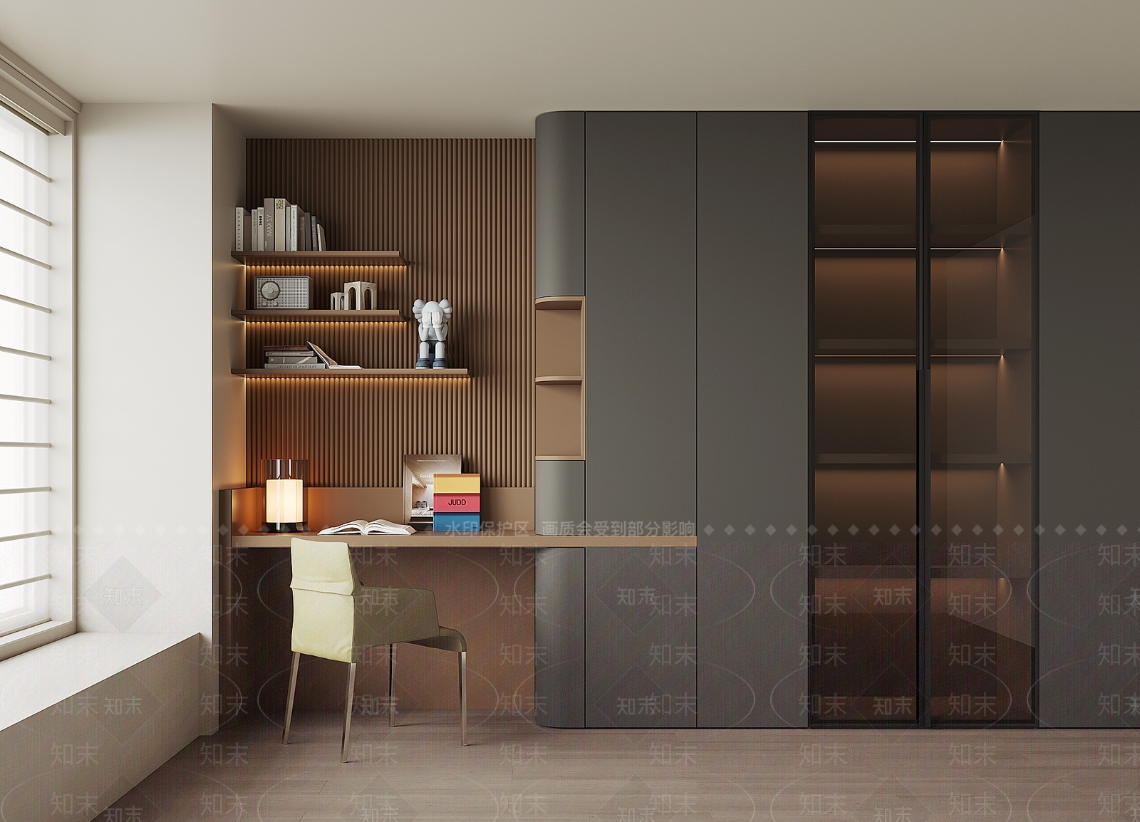 现代衣柜3D模型下载【ID:1200137322】