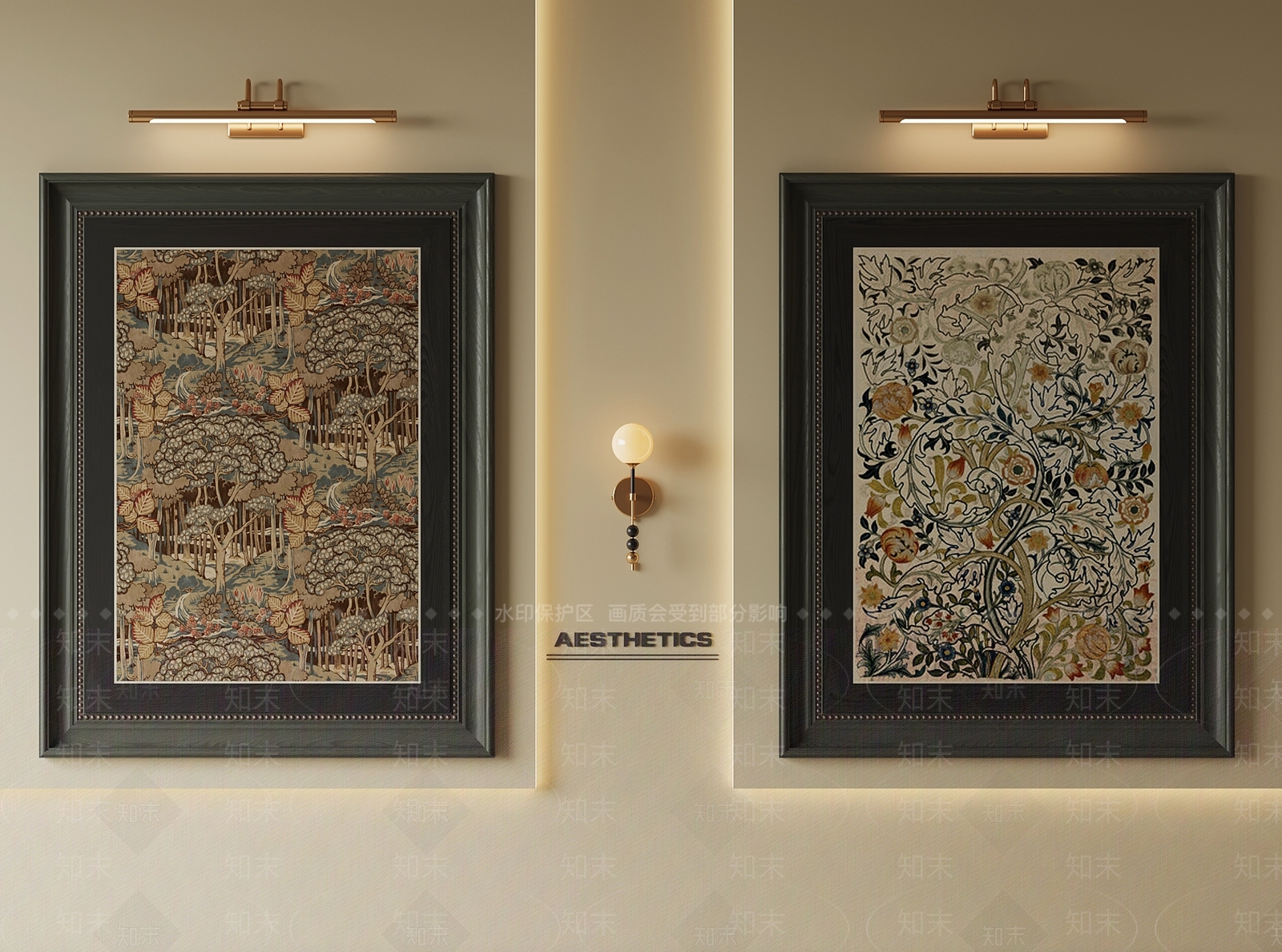 法式复古挂画SU模型下载【ID:1200137925】