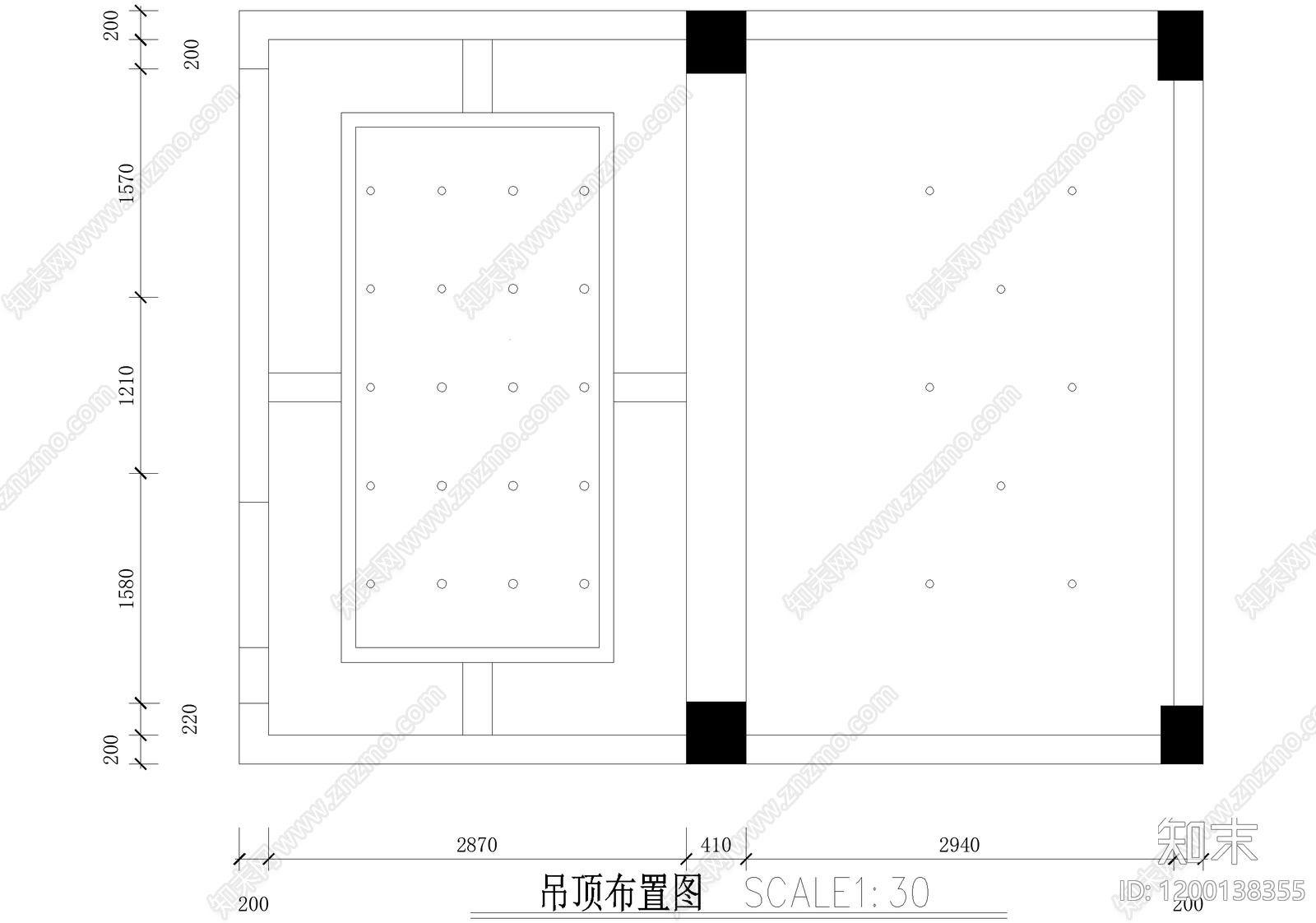 服装店cad施工图下载【ID:1200138355】