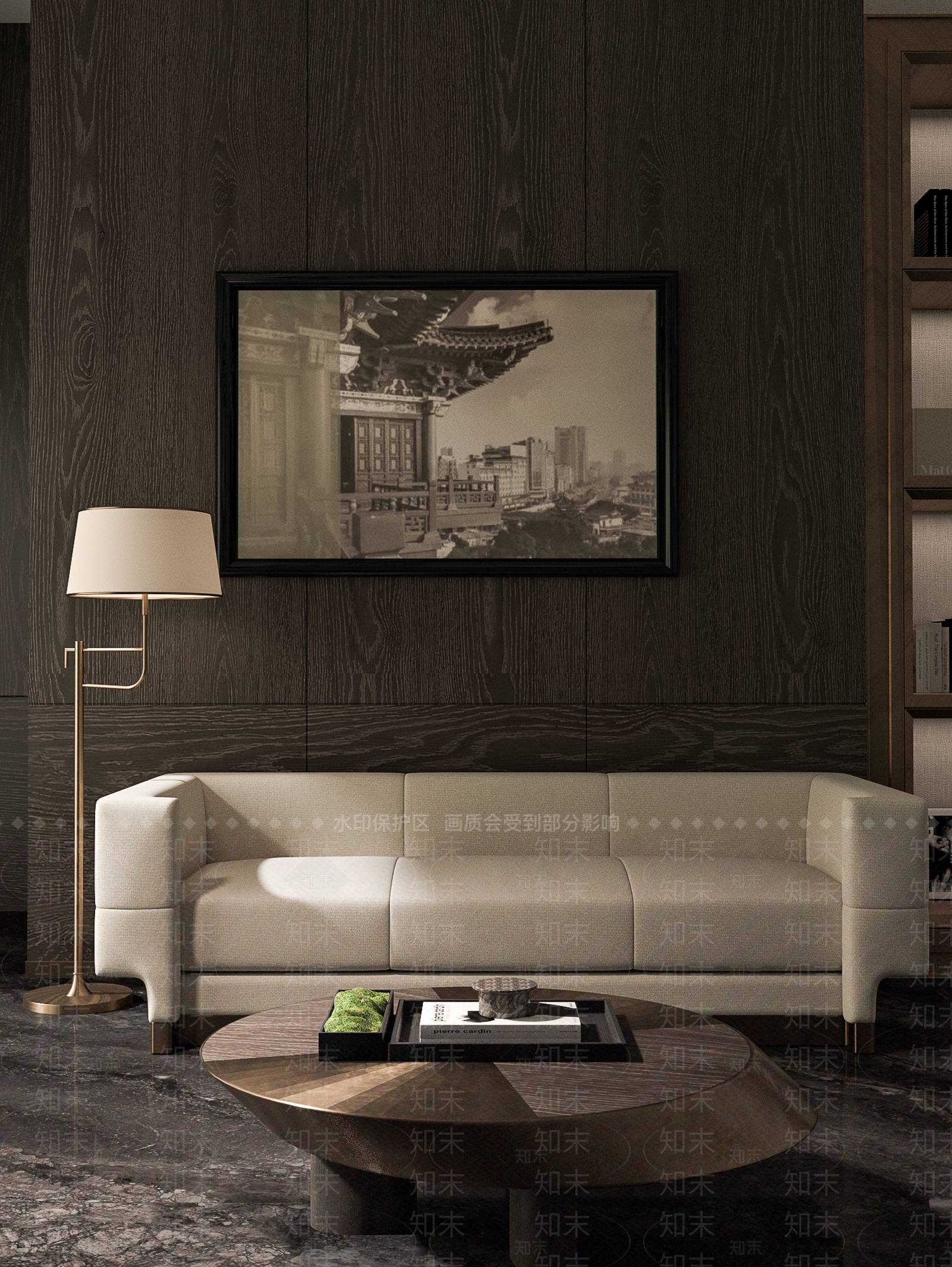 现代轻奢三人沙发3D模型下载【ID:1200143311】