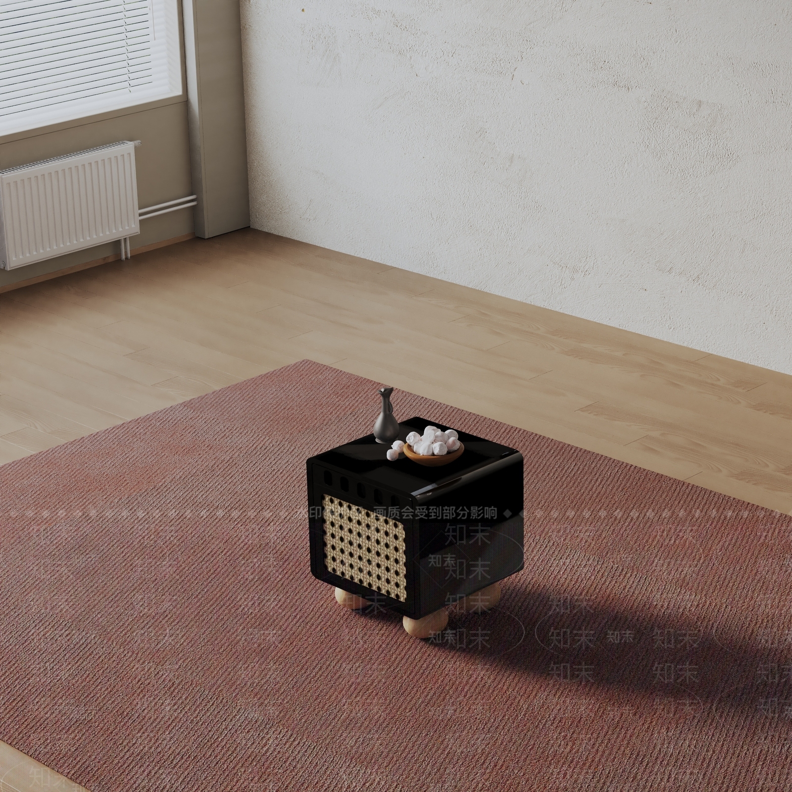 现代床头柜3D模型下载【ID:1200143439】