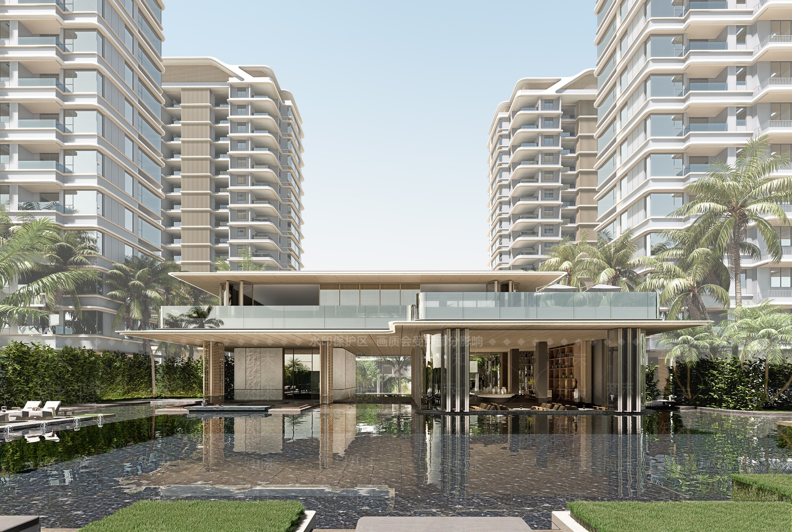 现代高层住宅SU模型下载【ID:1200389516】