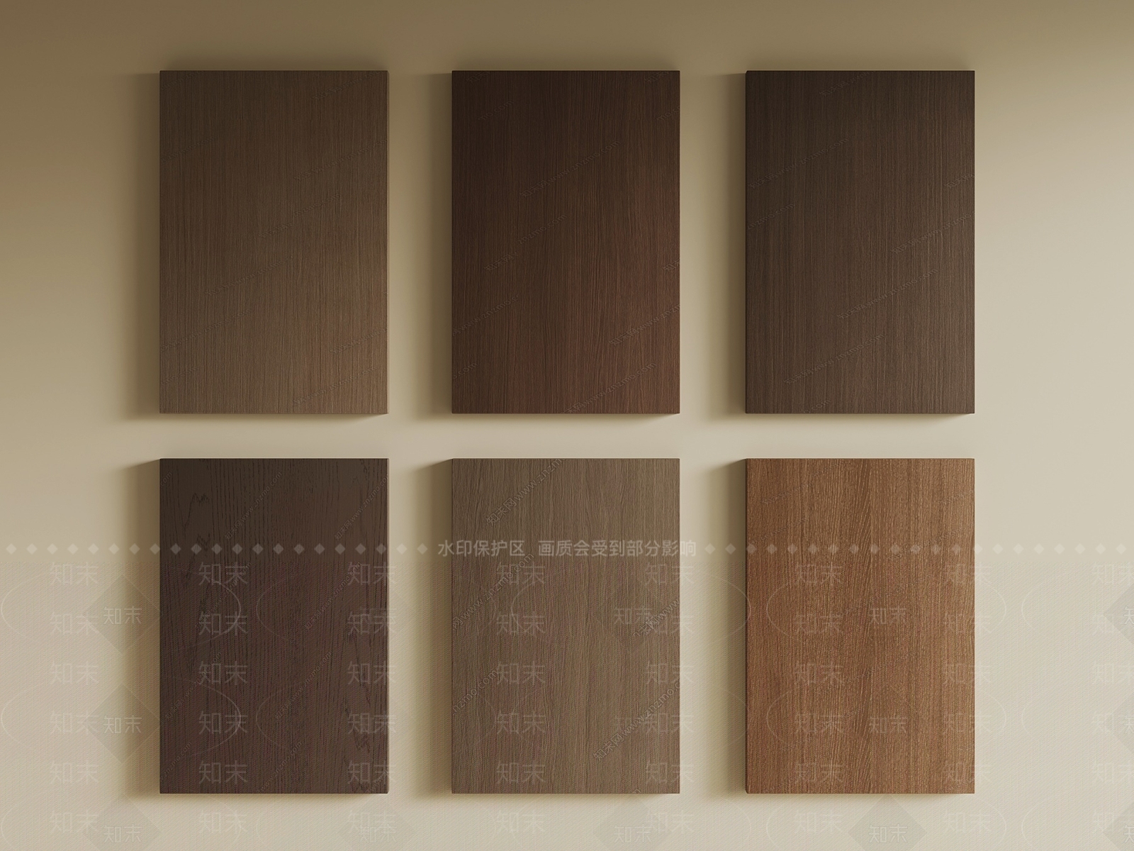 现代意式木头木板3D模型下载【ID:1200145993】