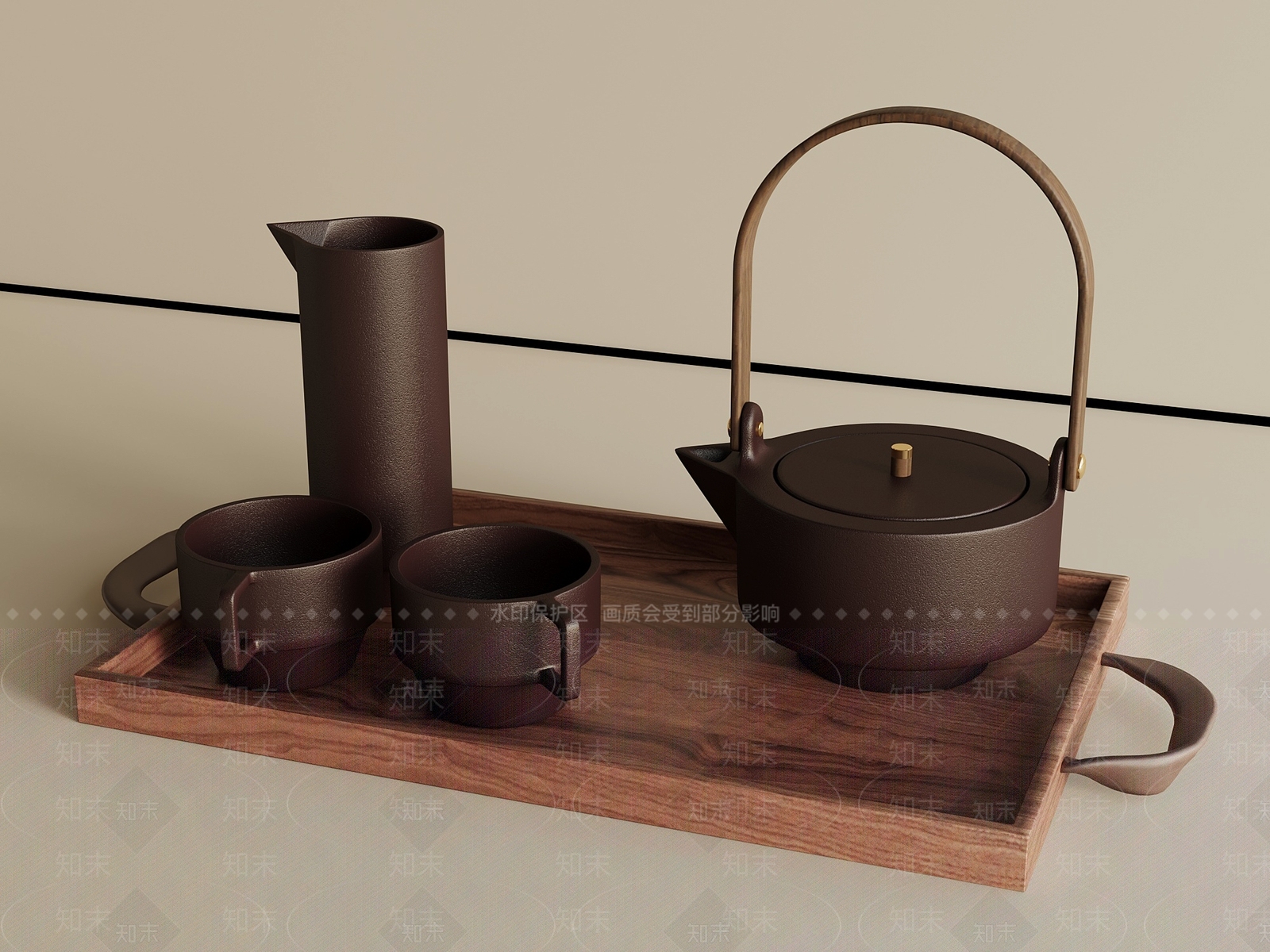 茶具SU模型下载【ID:1200151664】