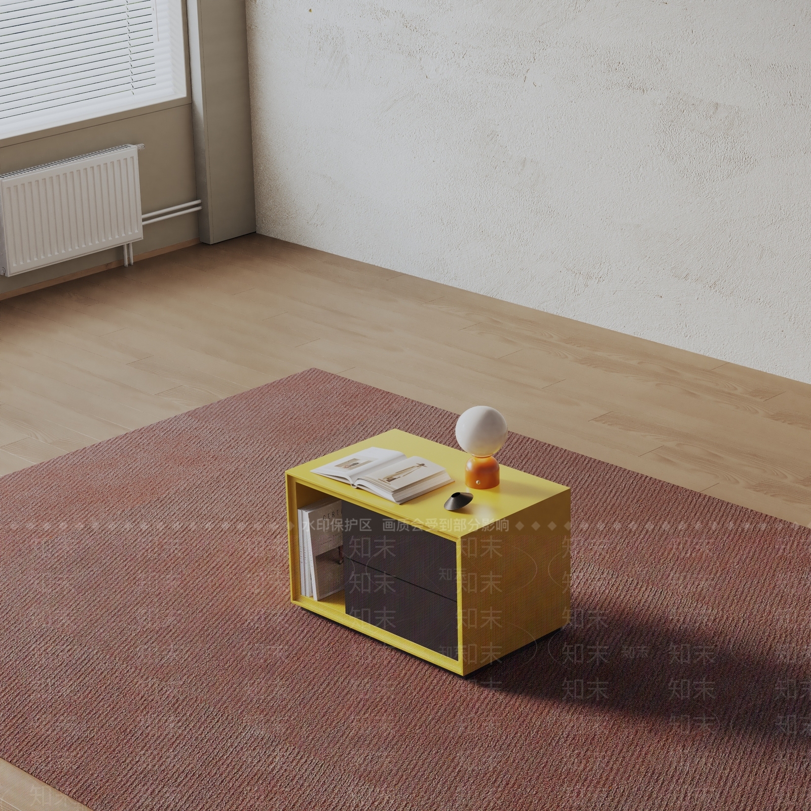 现代床头柜3D模型下载【ID:1200152142】