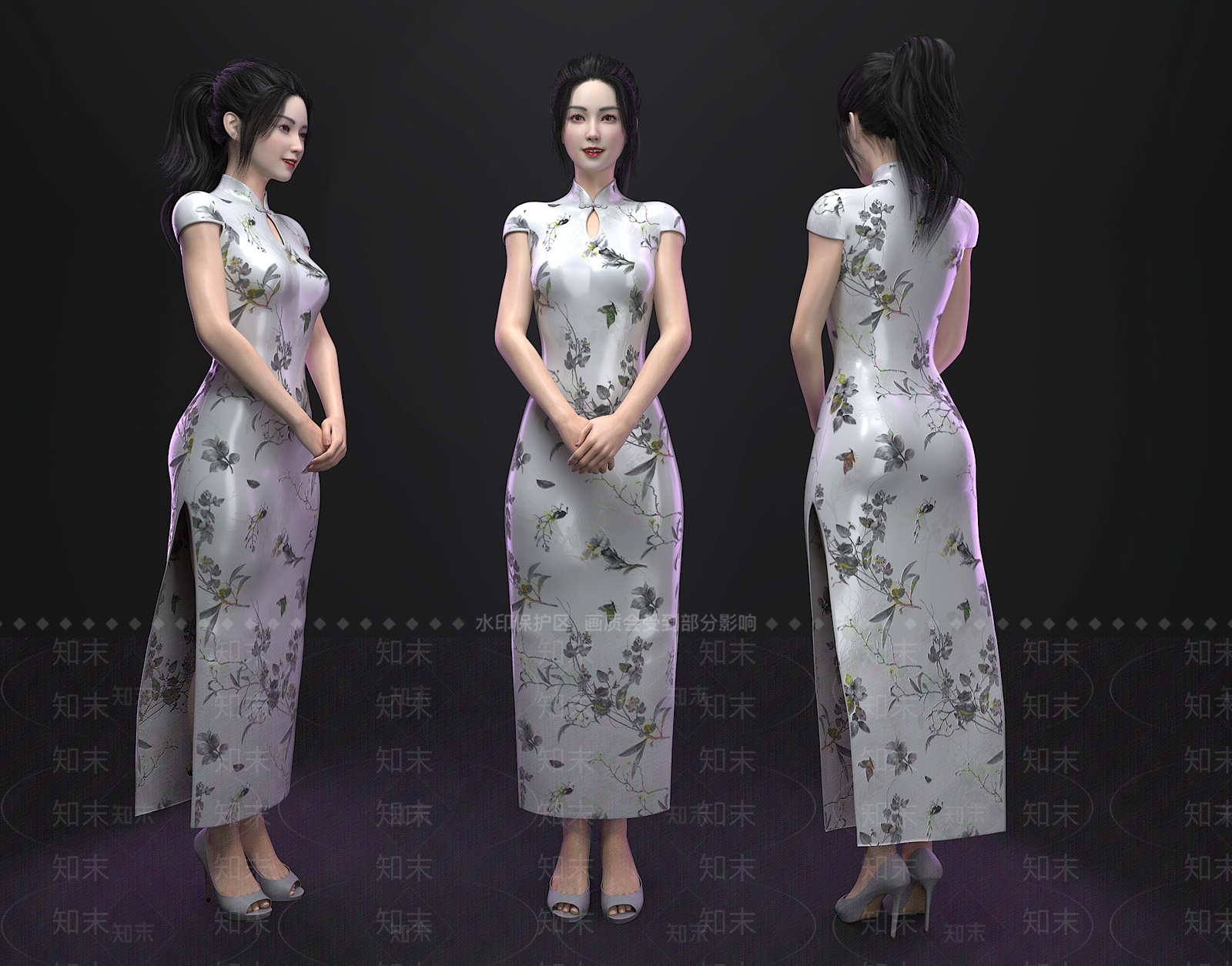 女人3D模型下载【ID:1200152457】