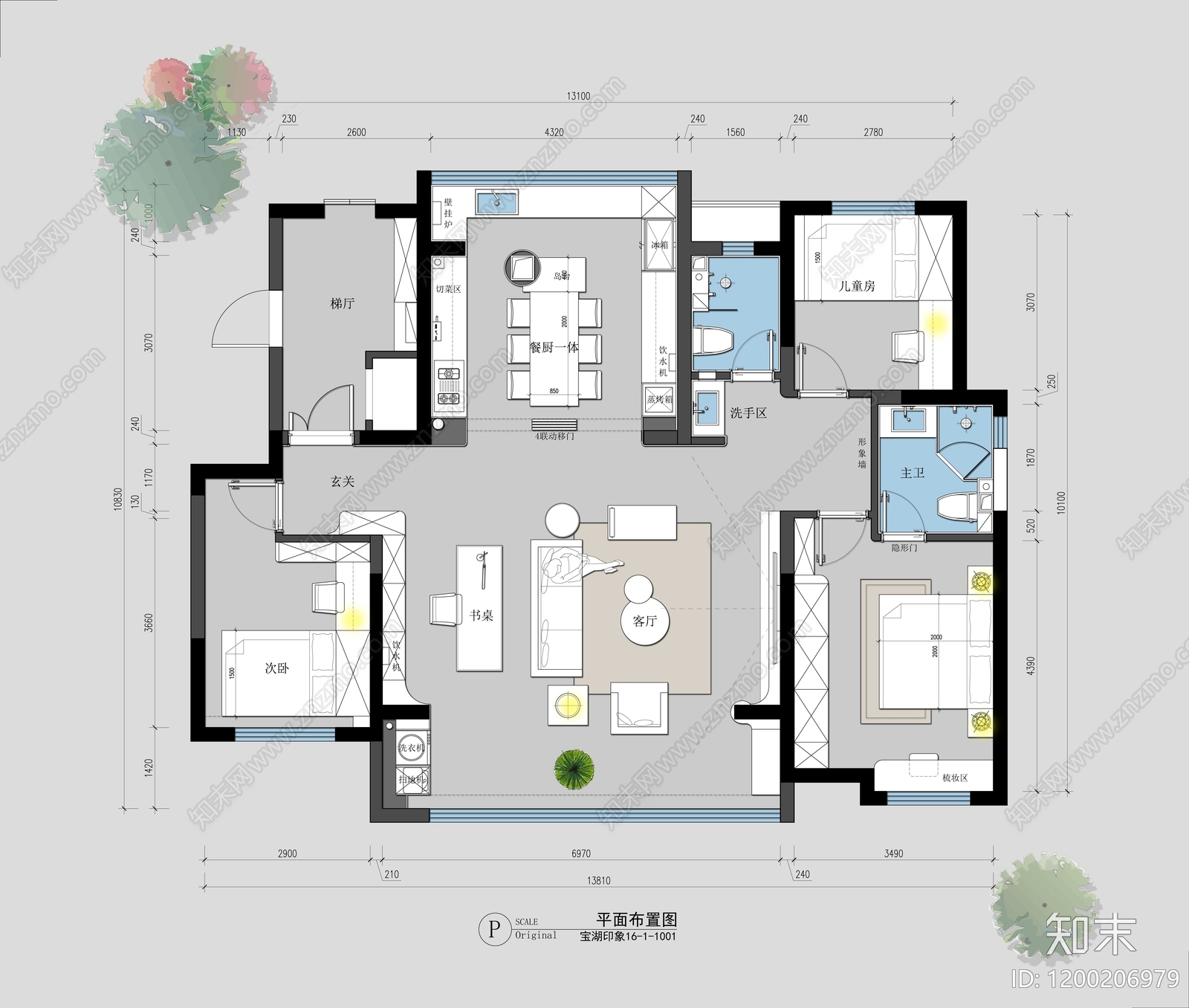 大平层施工图下载【ID:1200206979】